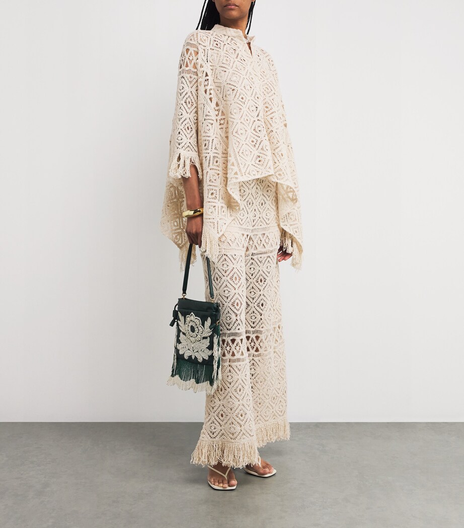 La Doublej Womens Crochet Lacey Shirt Plaza Macrame Image 2