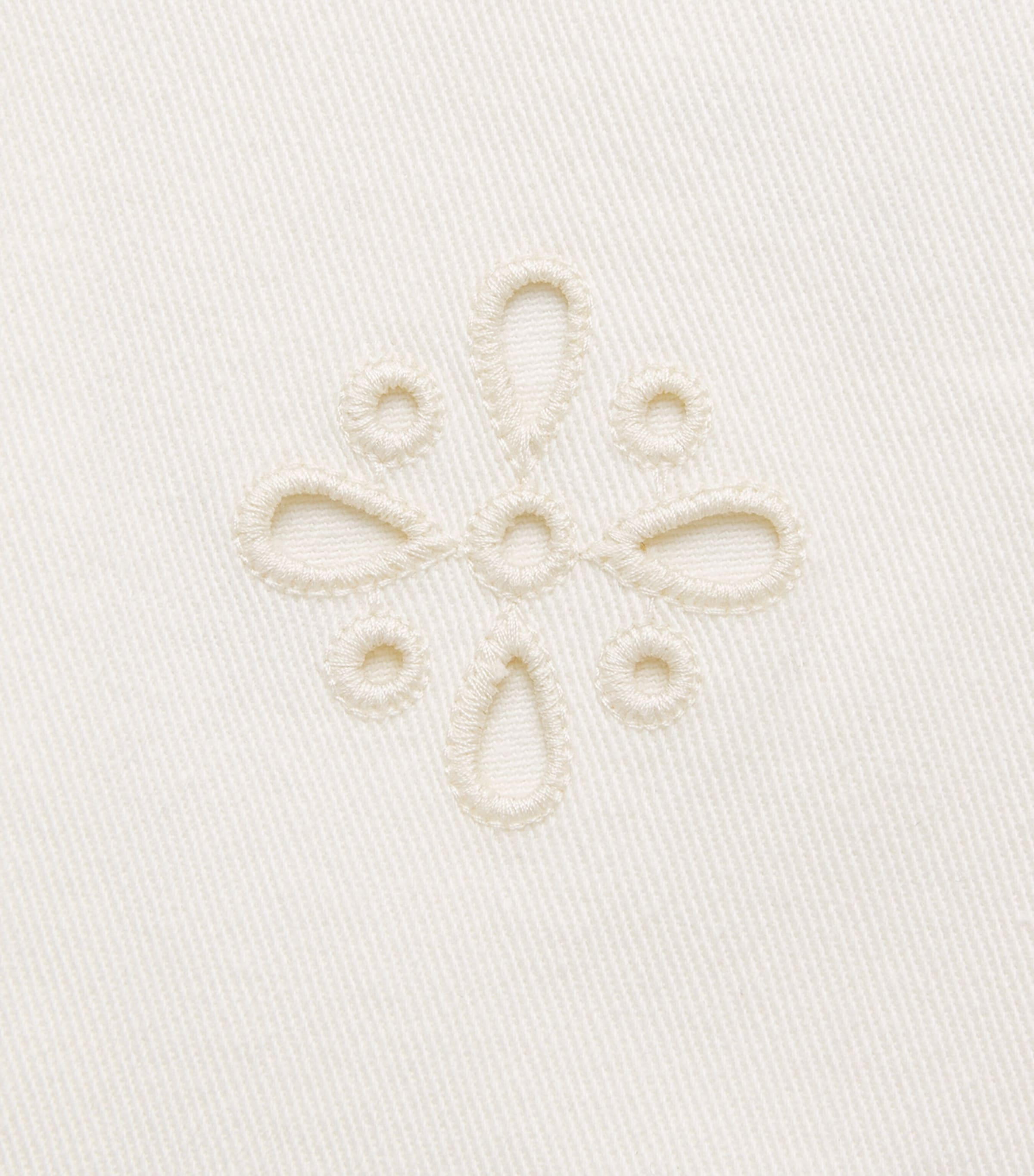 Veronica Beard Womens Eyelet Komi Wide-Leg Jeans Dove Image 6