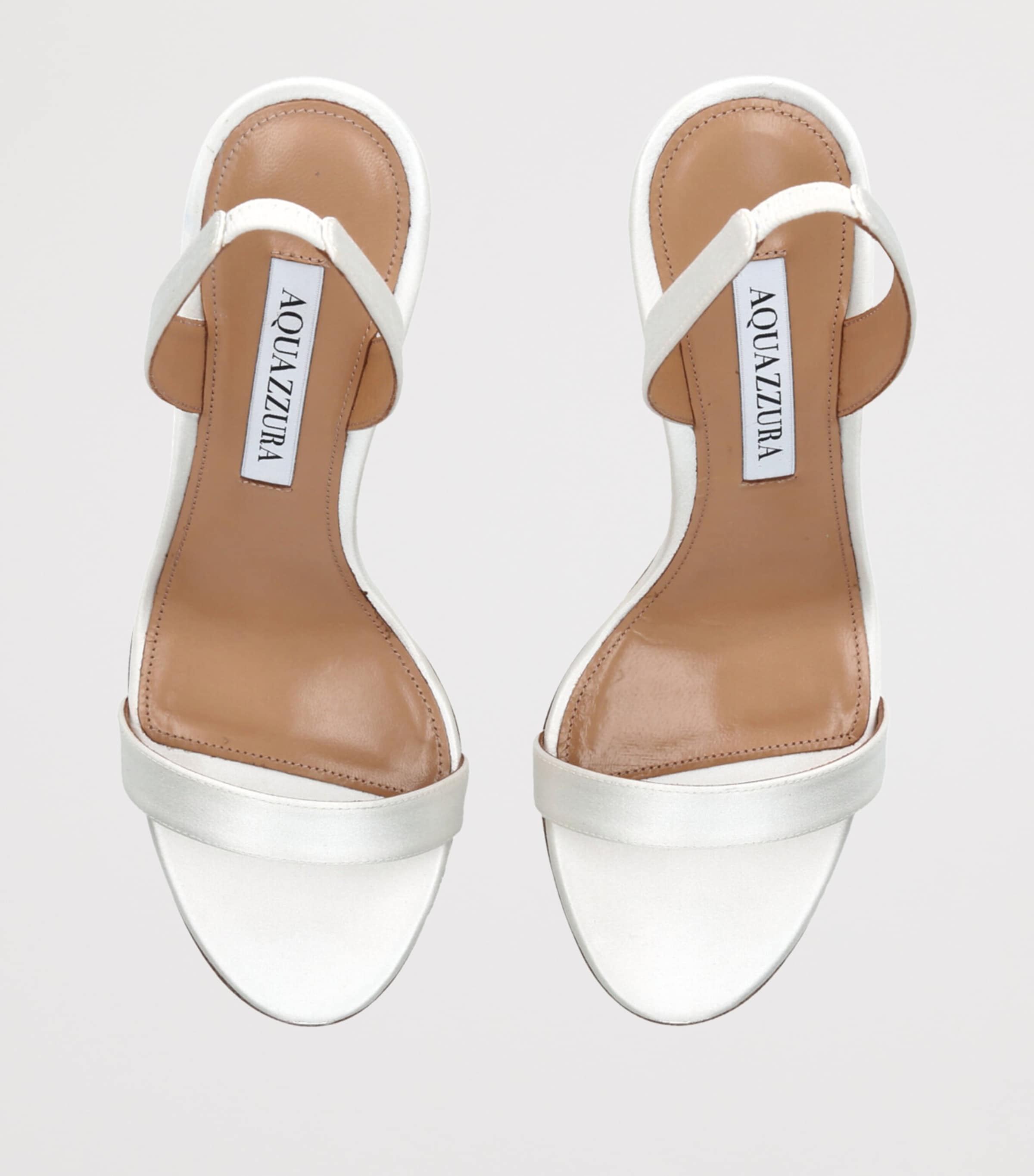 Satin So Nude Slingback Sandals 85 WHITE Image 4