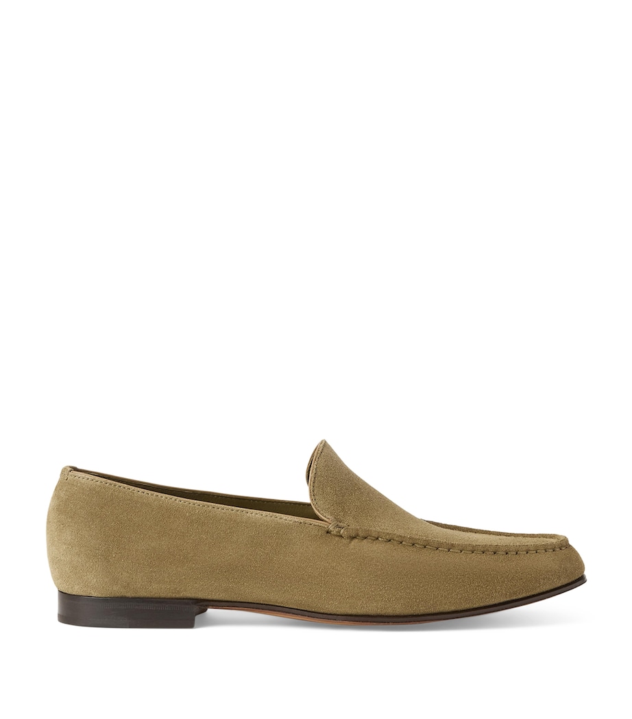 Ralph Lauren Collection Suede Darcey Loafers Porcini Image 1