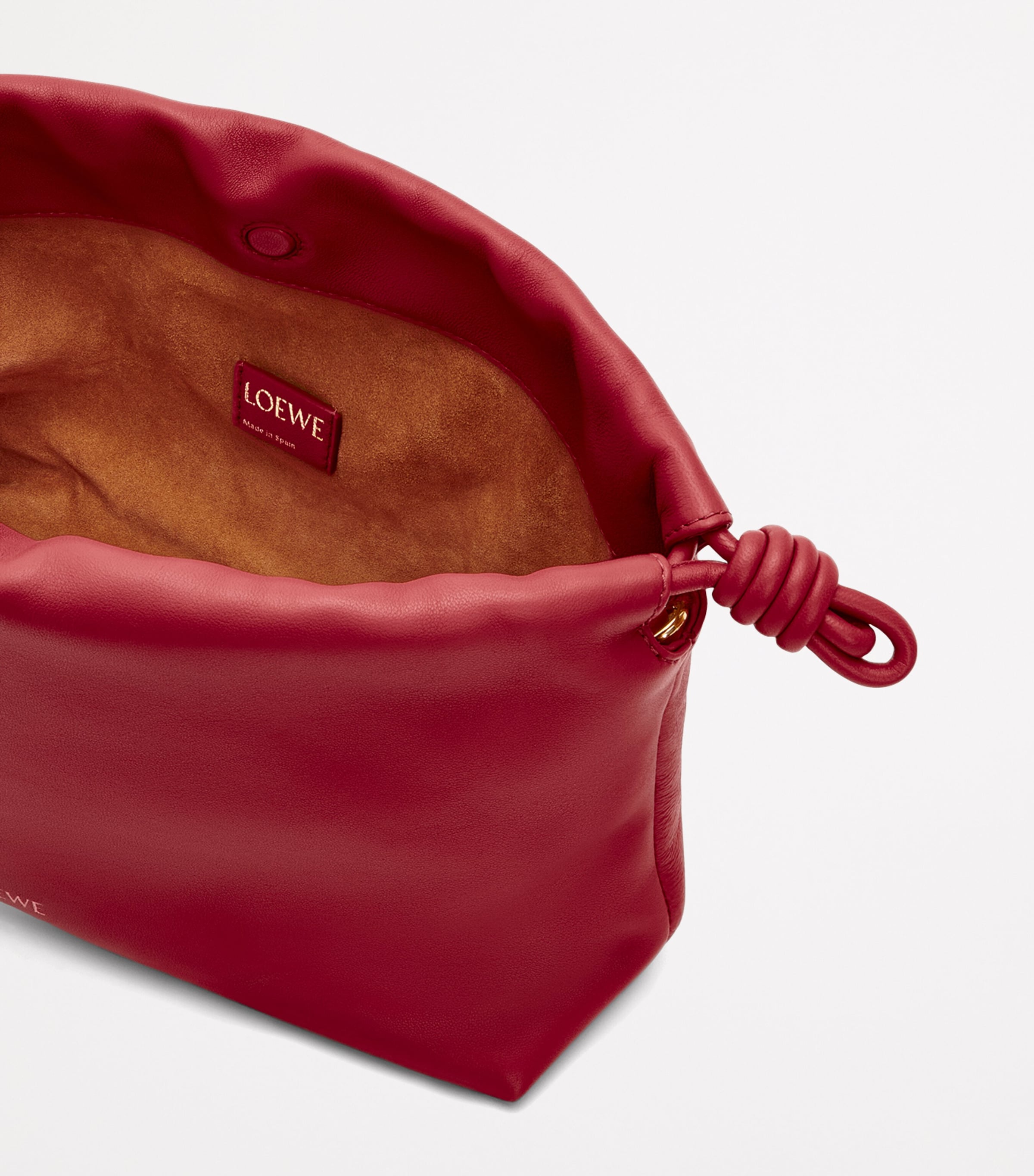 LOEWE Medium Leather Flamenco Clutch Bag | Harrods UK