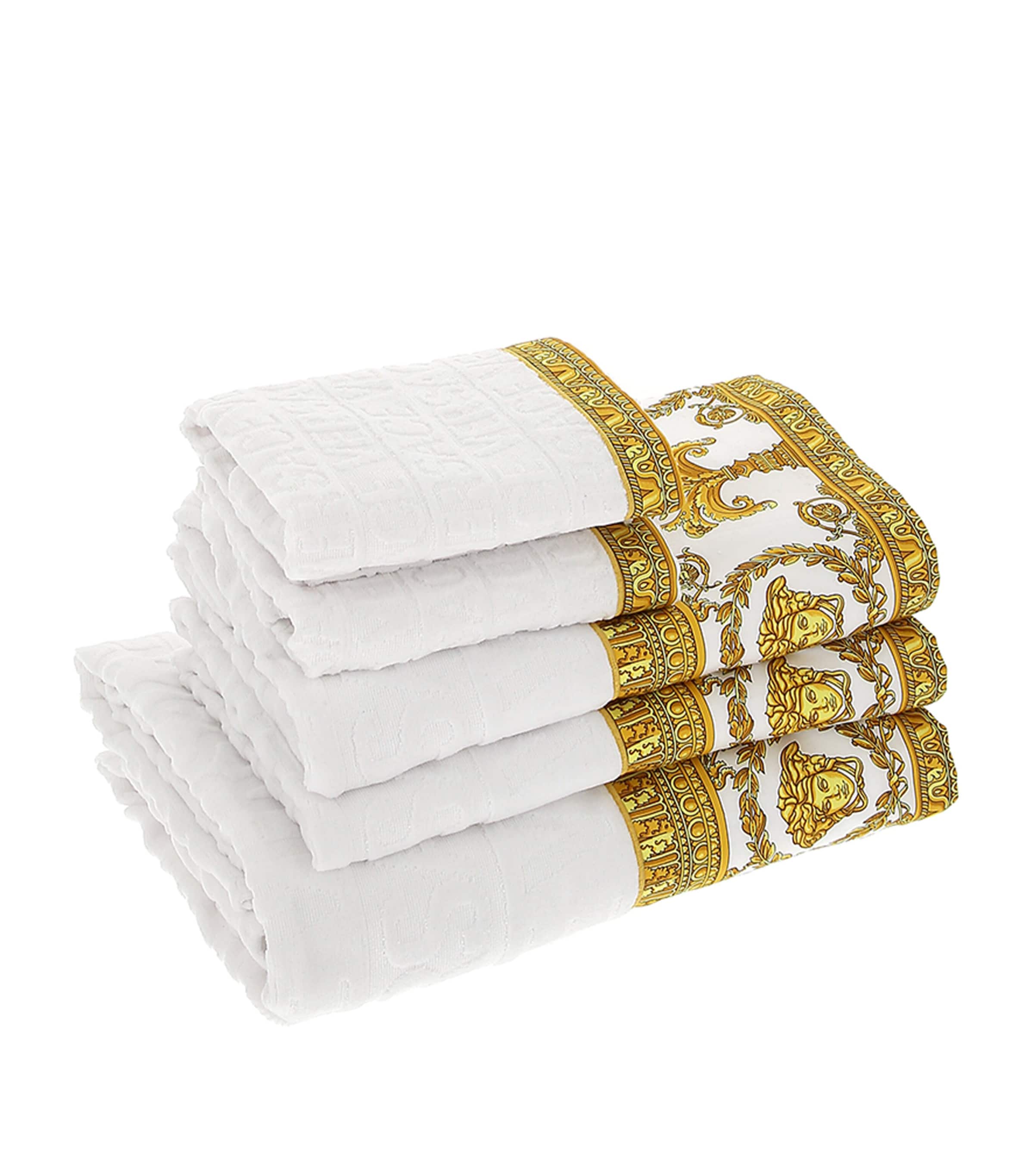 Baroque Towels (Set of 5) Z40015 WHITE Image 1