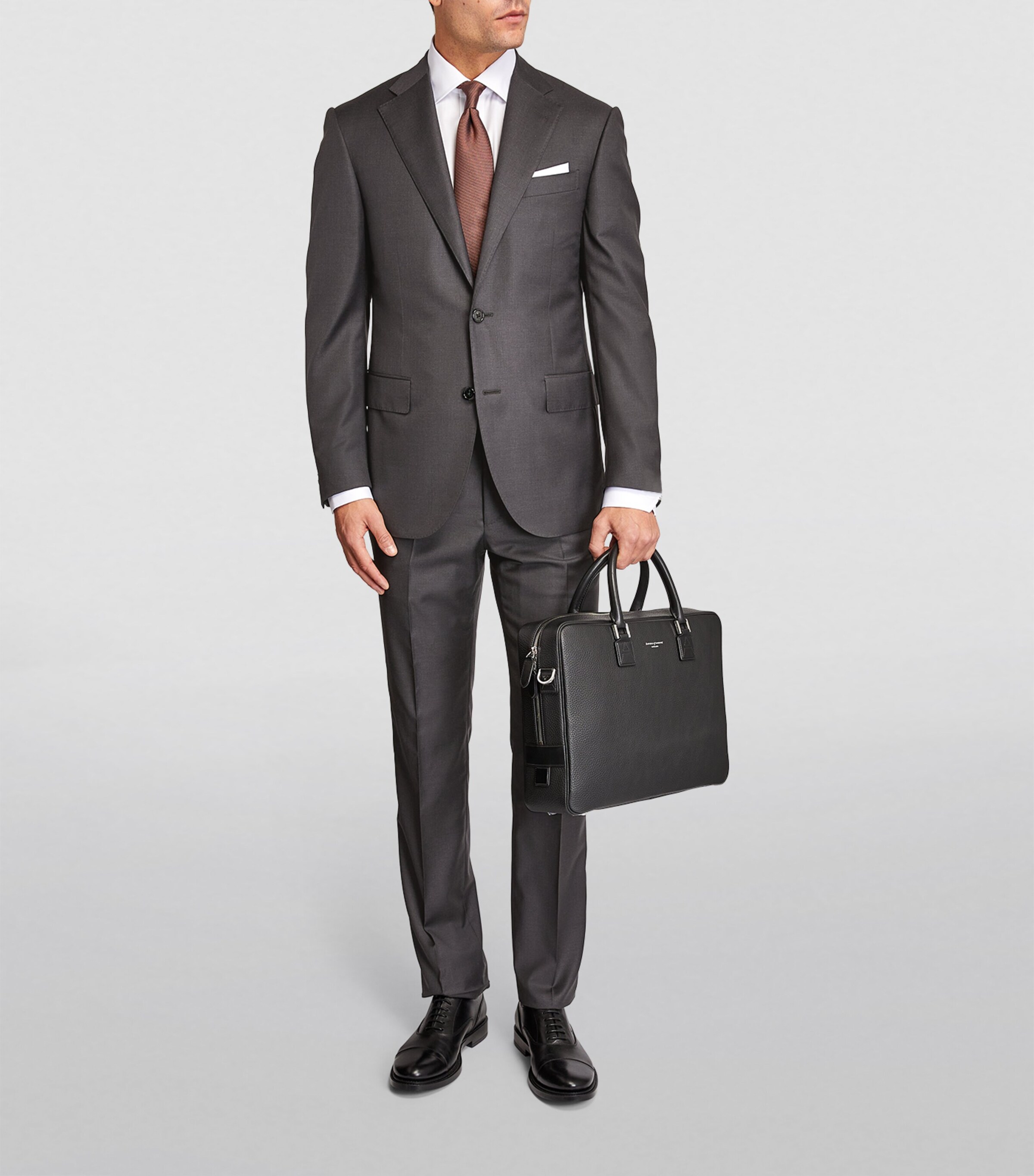 新品未使用 CORNELIANI セットアップスーツ グレー/JW198 Corneliani Grey Virgin Wool 2-Piece Suit | Harrods US