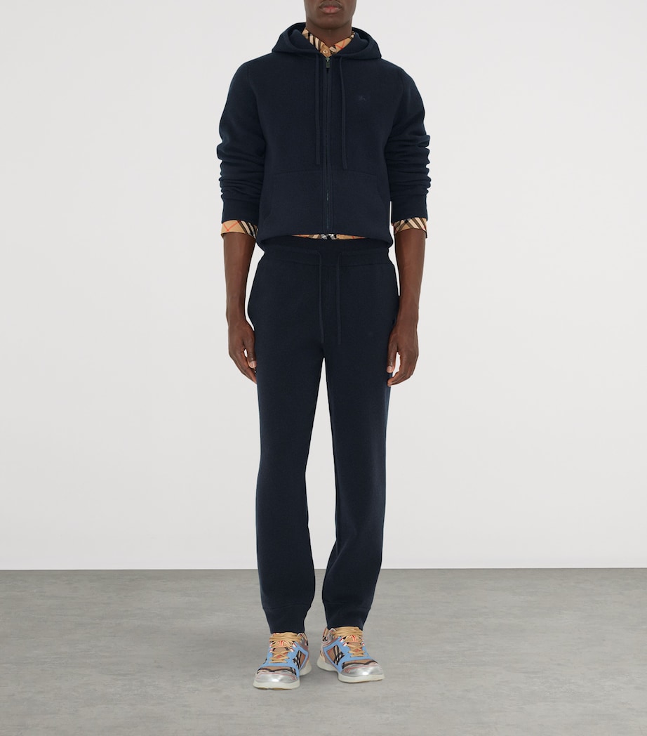 Cashmere-Blend Logo Sweatpants NAVY Image 2