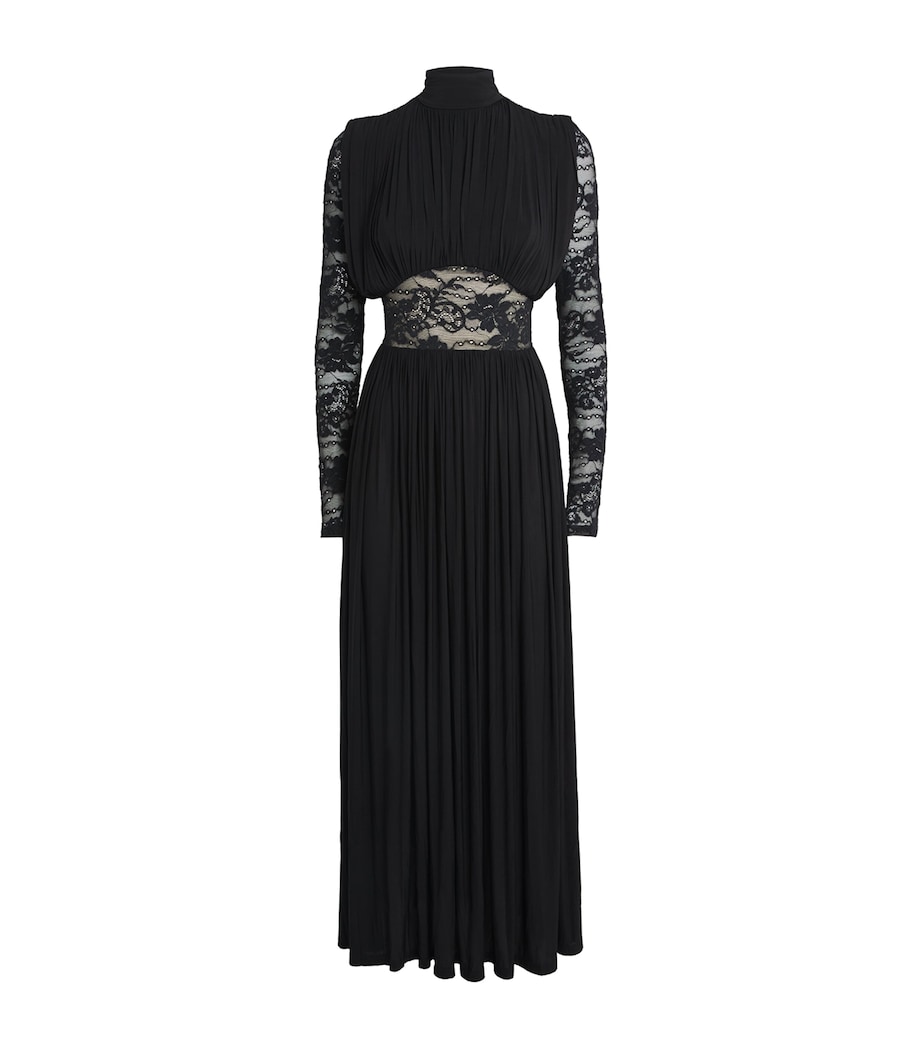 Lace-Detail Rebellion Maxi Dress BLK BLACK Image 1