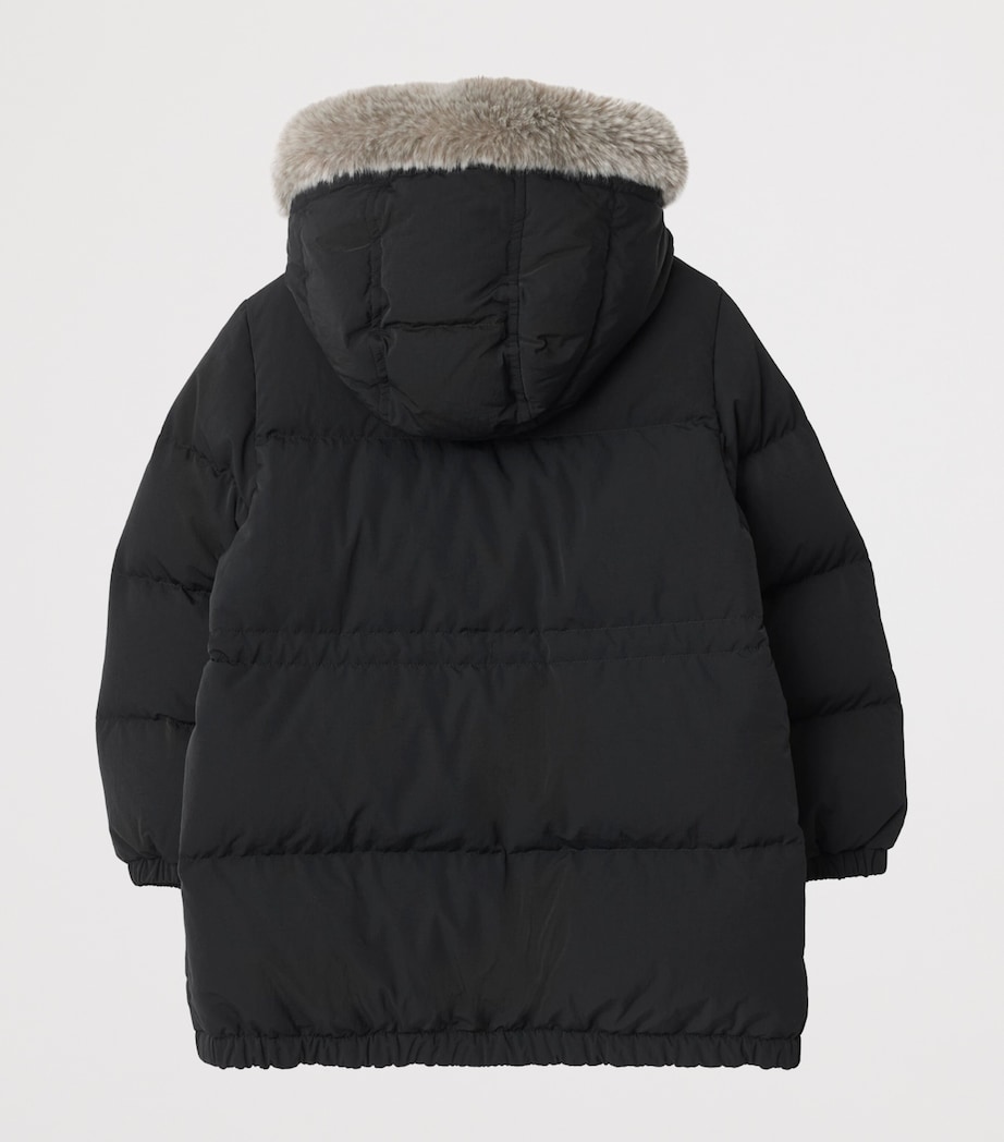 Down EKD Hooded Parka (3-12 Years) BLACK Image 2