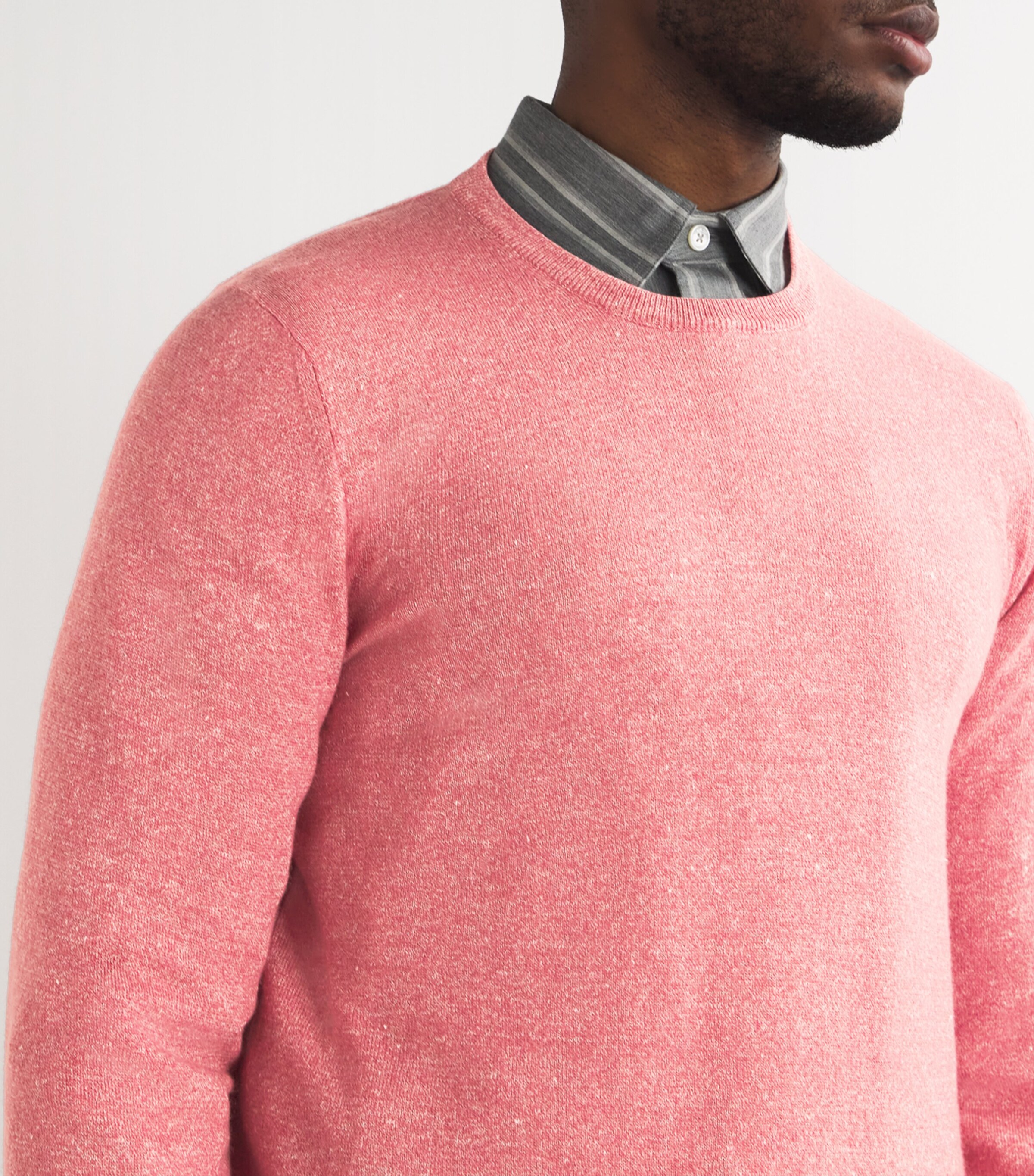 Fedeli Mens Cashmere-Linen Sweater Image 6