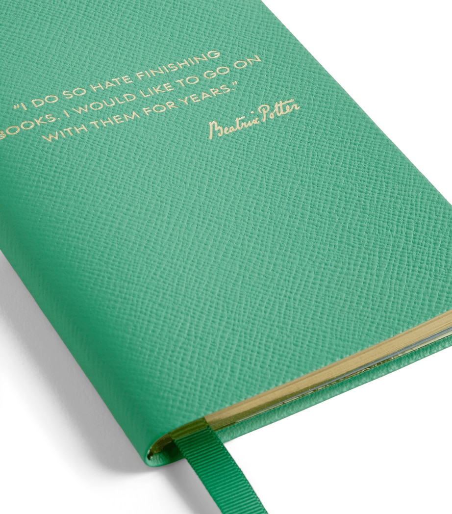 Smythson x Peter Rabbit Panama Leather Notebook Sherbet Image 4