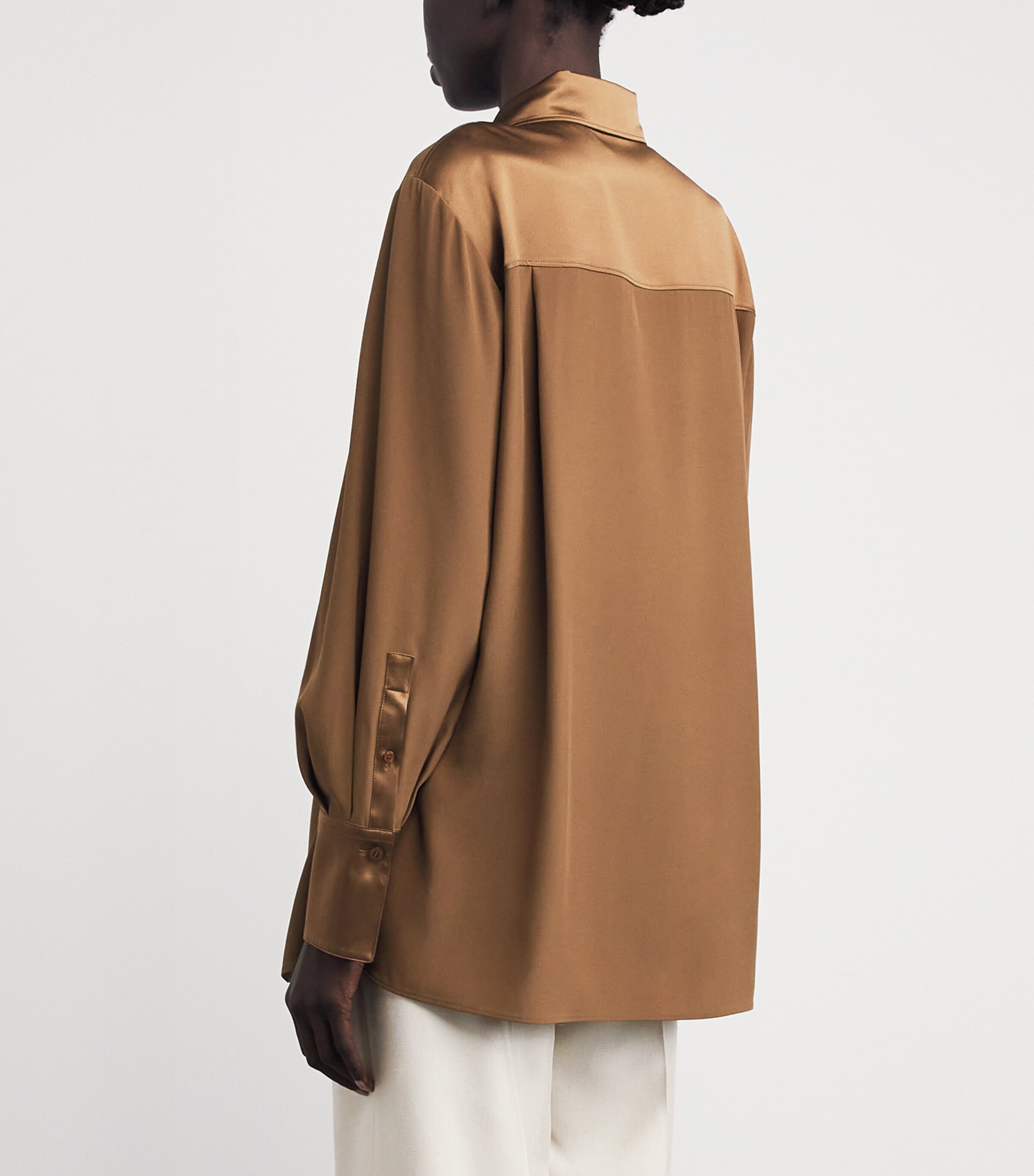 Joseph Womens Silk Childs Blouse Cinnamon Image 4