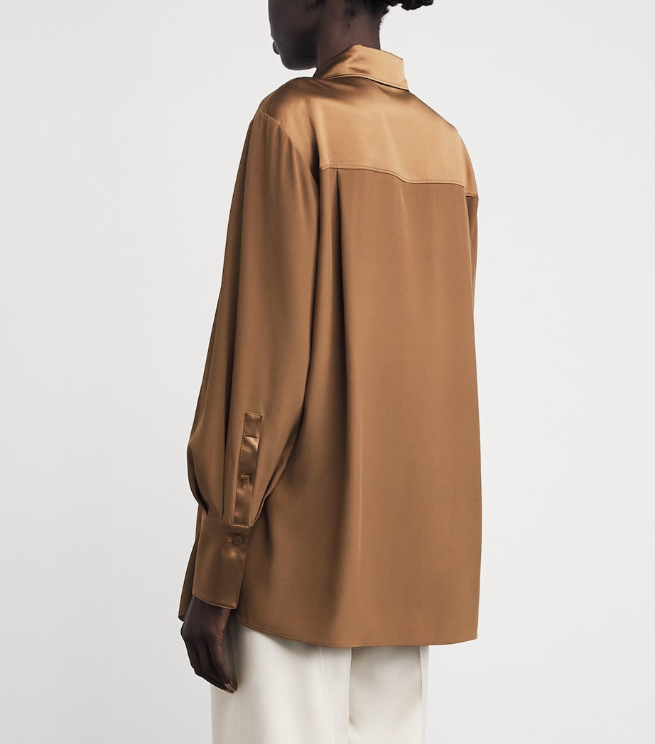 Joseph Womens Silk Childs Blouse Cinnamon Image 4