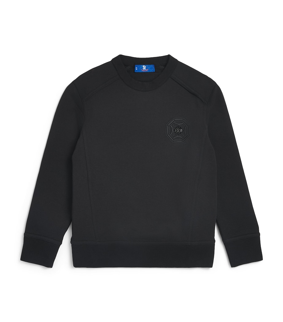 Stefano Ricci Kids Cotton Logo Sweatshirt (4-16 Years) Blackc. Image 1