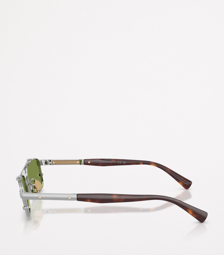 Titanium Rectangular Paloma Sunglasses 500152 Image 3