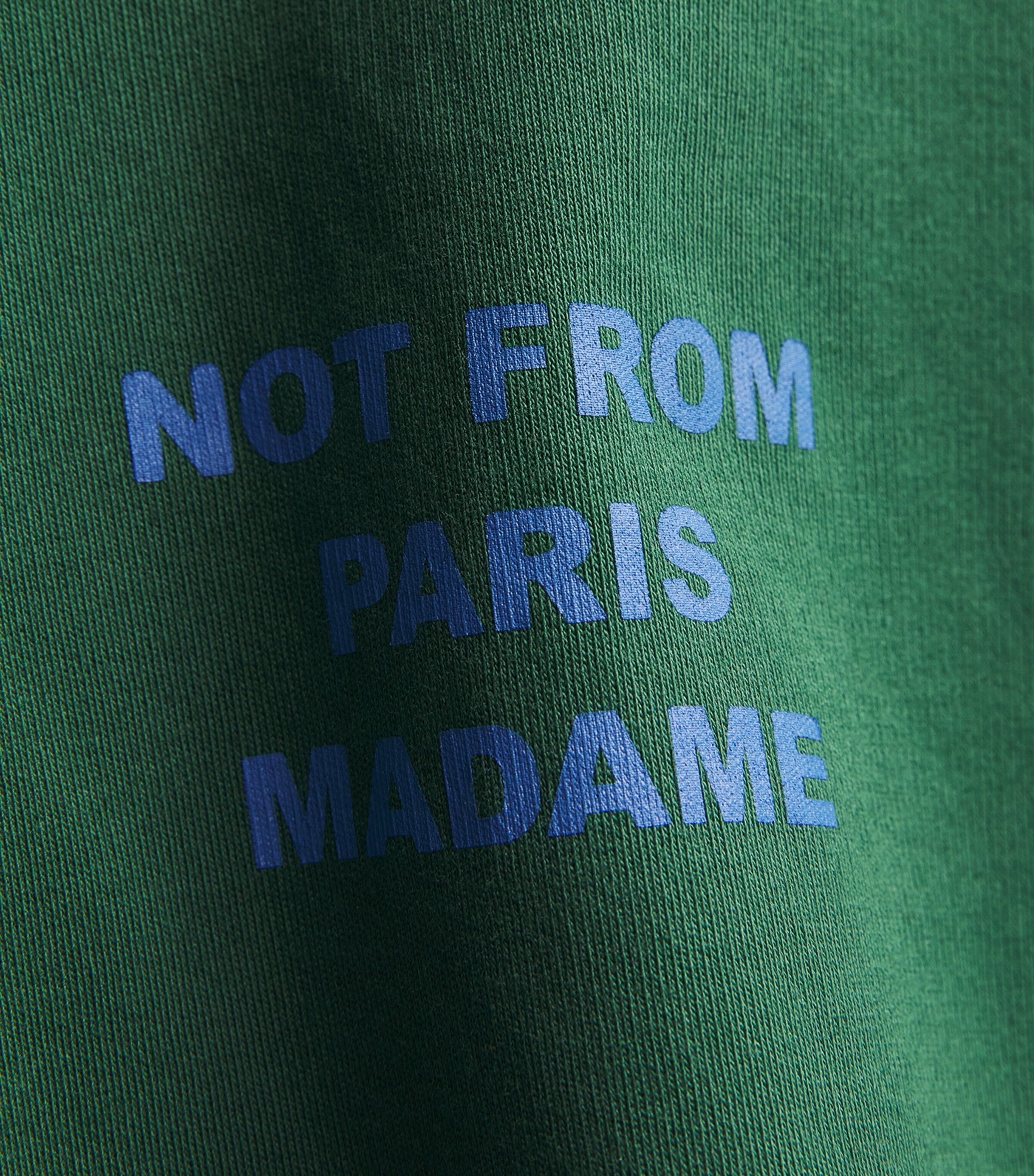 Drôle de Monsieur Mens Cotton Slogan T-Shirt Eden Green Image 6