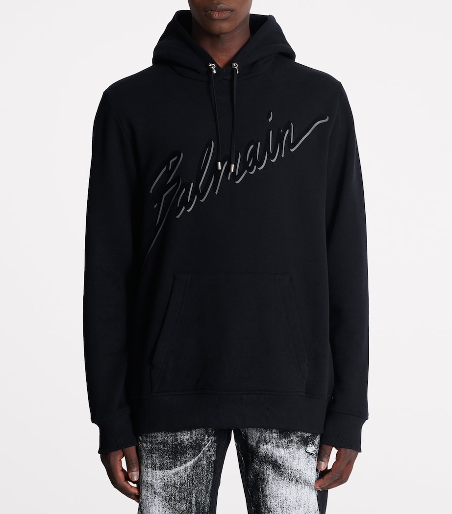 Organic Cotton Logo Hoodie EAP NOIR/NOIR Image 4