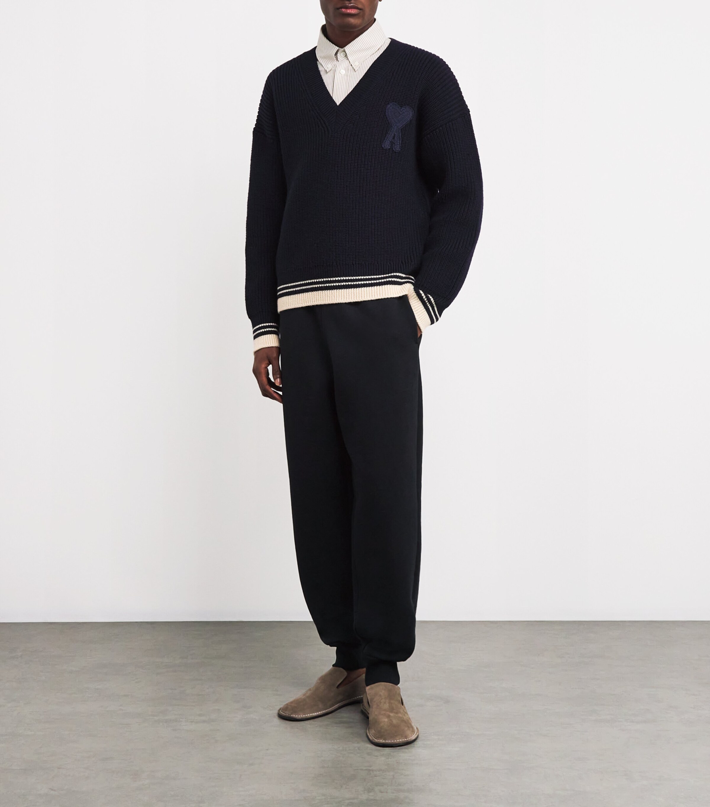 AMI Paris Cotton Ami de Coeur Sweatpants | Harrods US