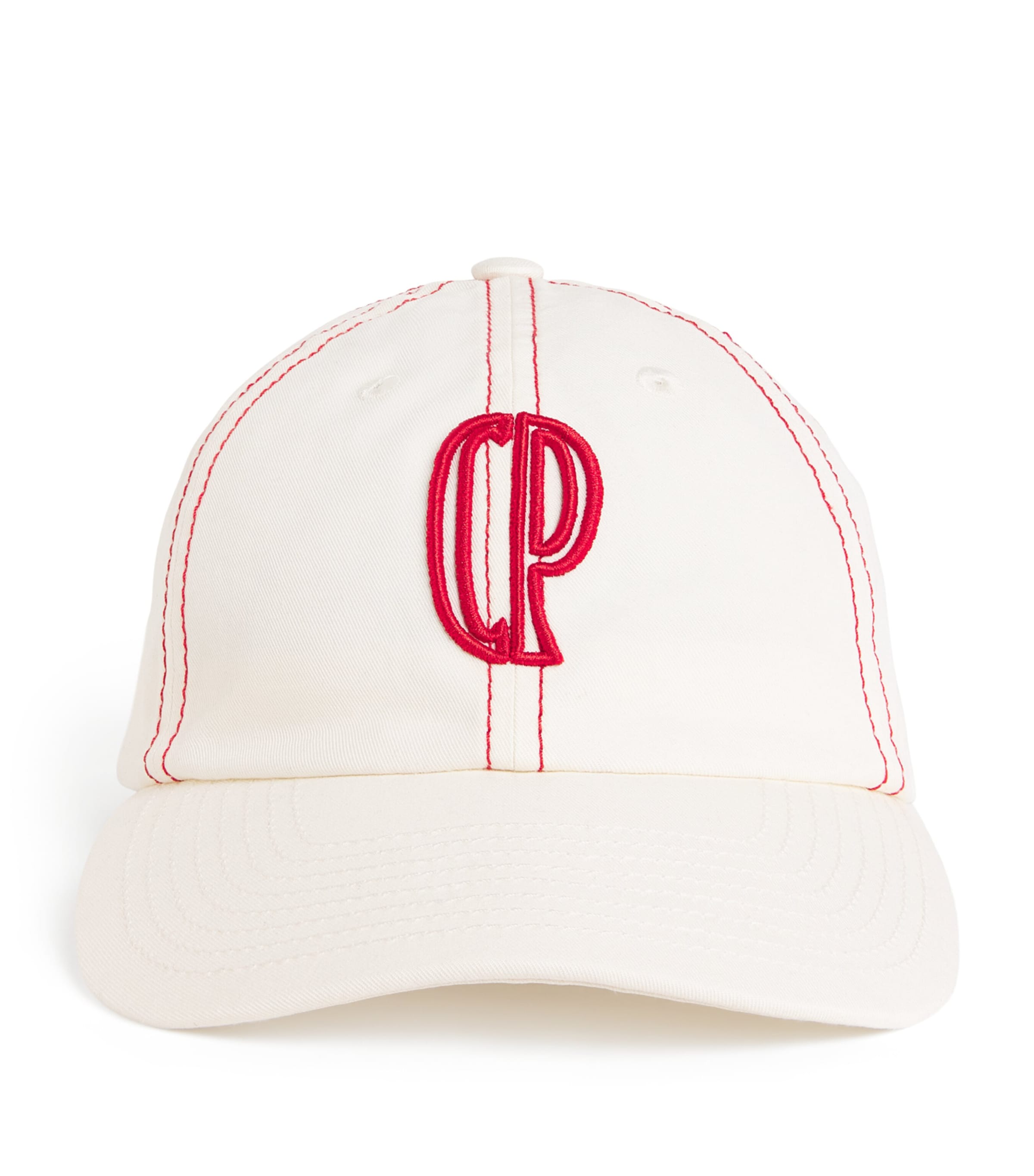 Cotton Logo Baseball Cap ECRU Image 1