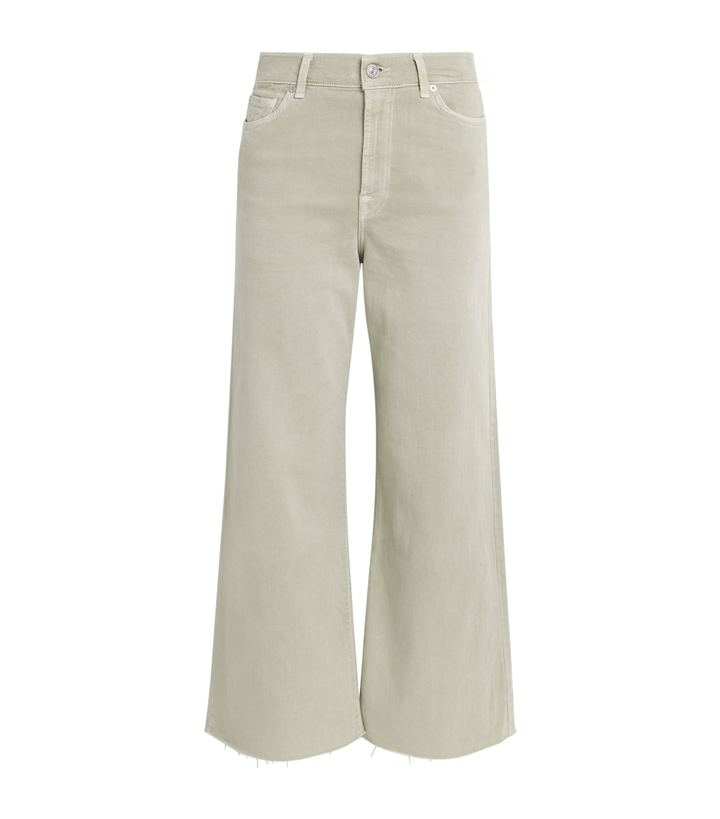 7 For All Mankind Lotta Cropped Wide-leg Jeans