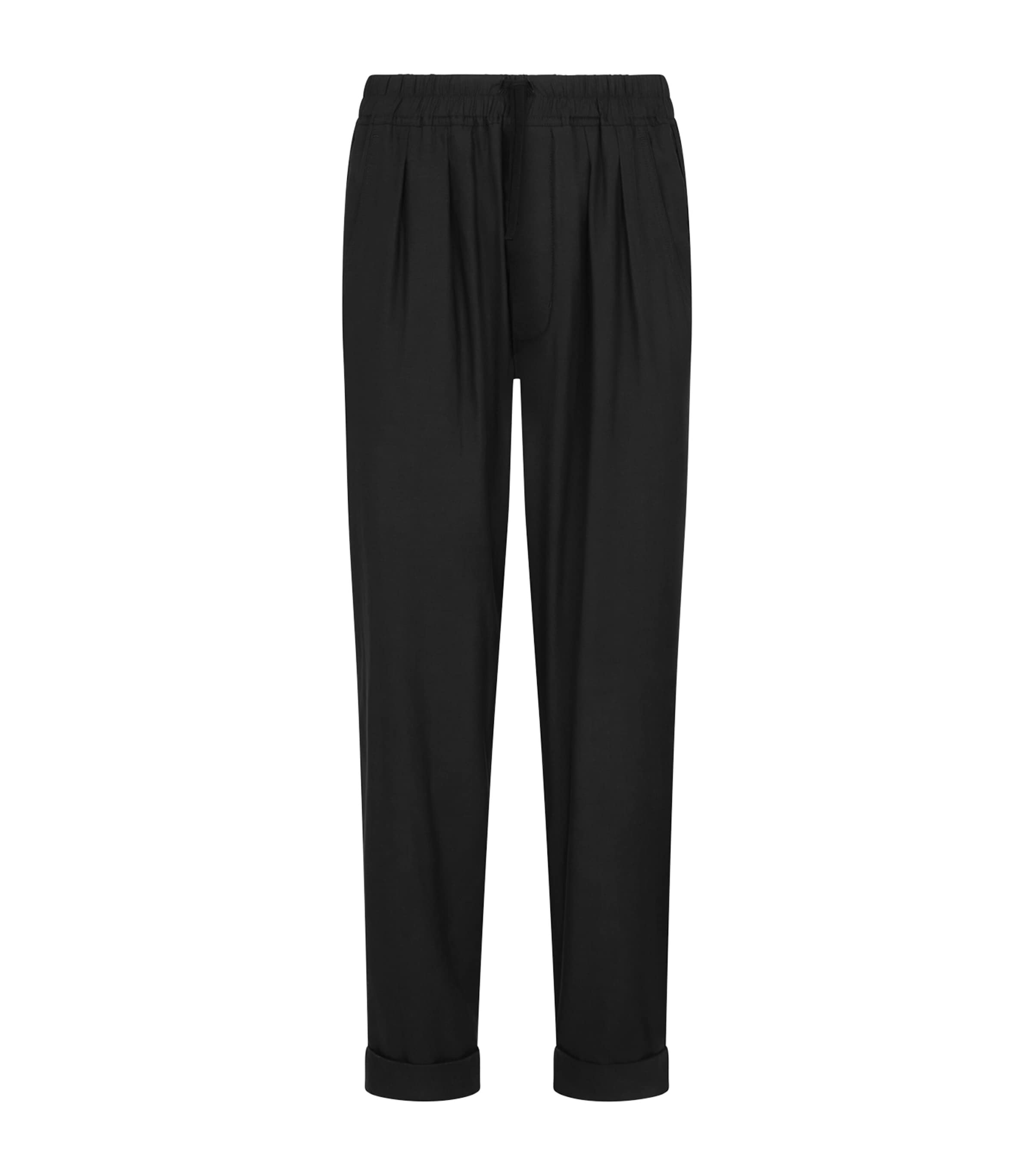 Tom Ford Twill Straight Pants In Black