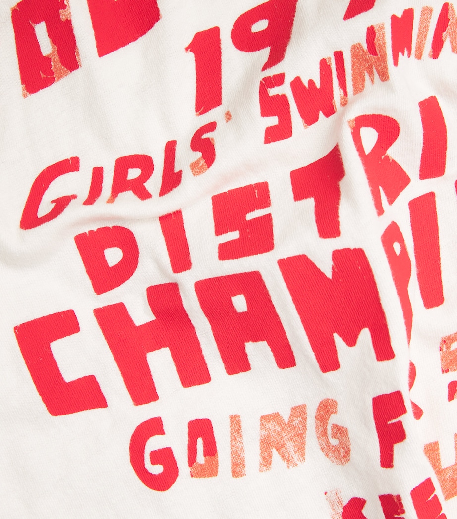 Cotton The Grab Bag Cropped T-Shirt GIRLS SWIMMING Image 4