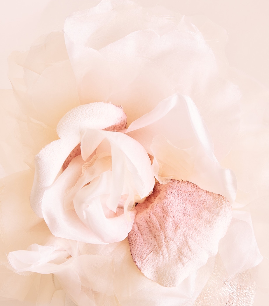 Victoria Grant Sinamay Straw Kiss Fascinator Baby Pink/gold Image 5