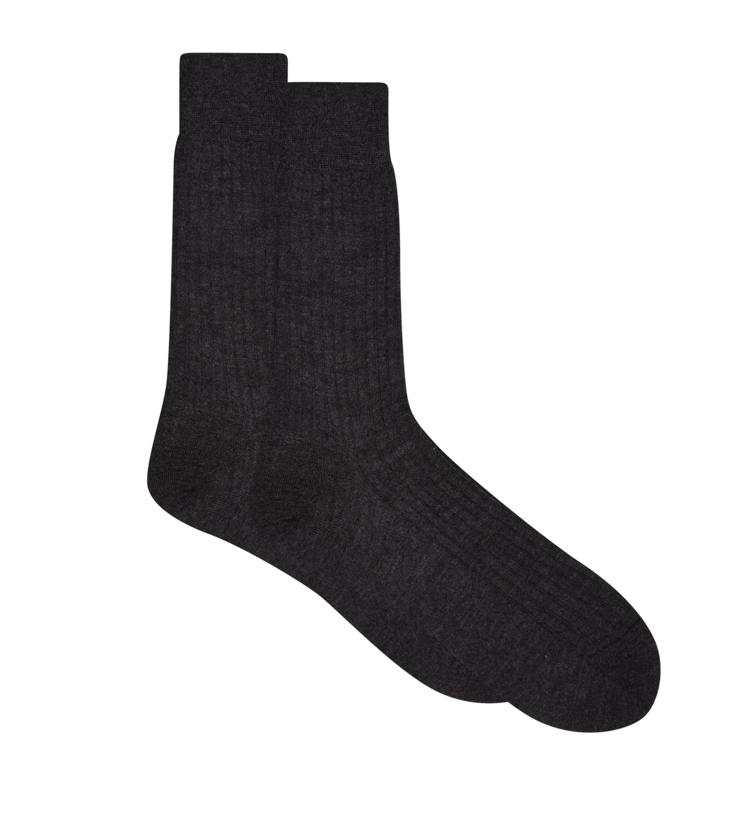 Shop Pantherella Cashmere Socks In Grey