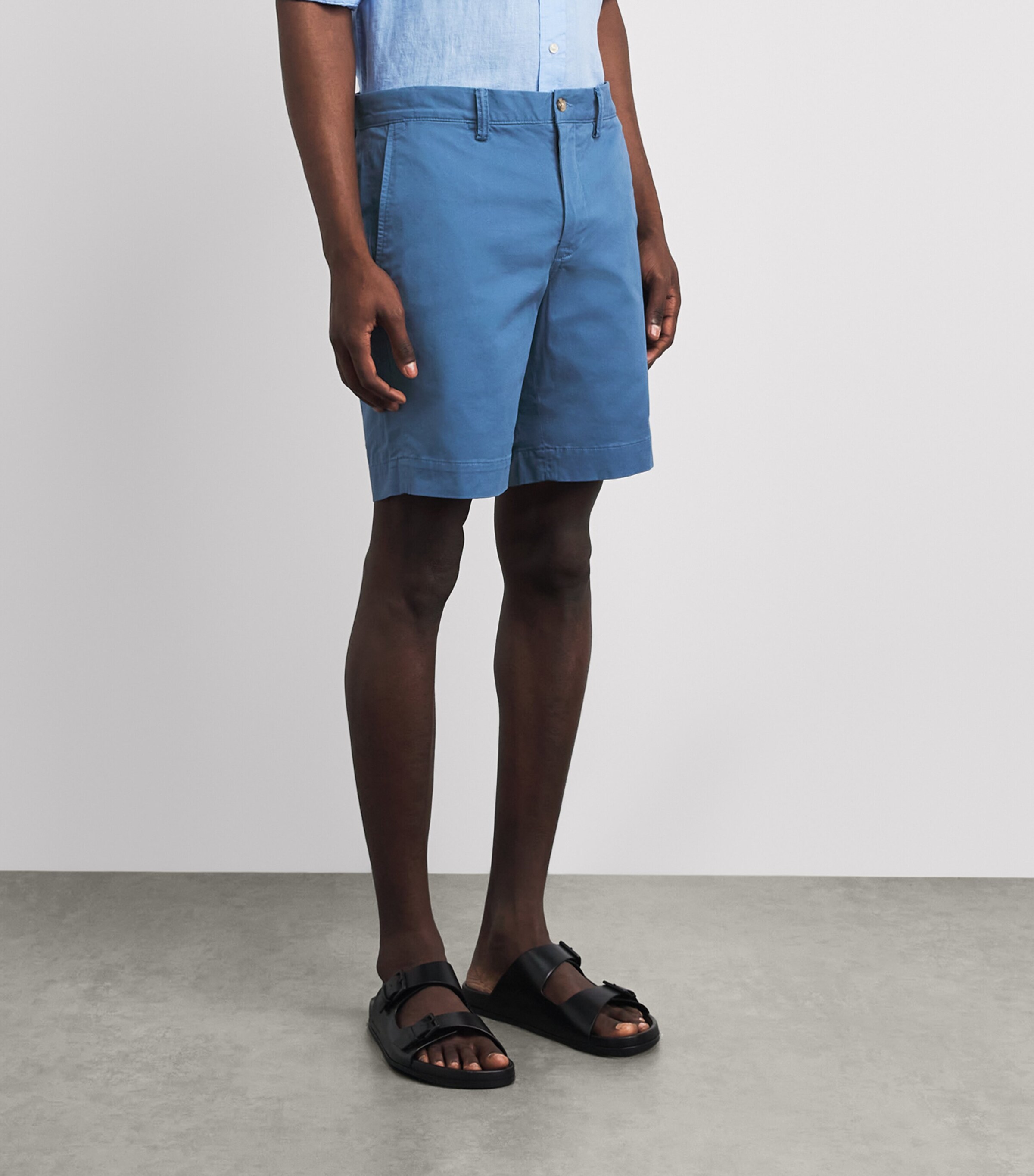 Polo Ralph Lauren Mens Stretch-Cotton Bedford Shorts Delta Blue Image 4
