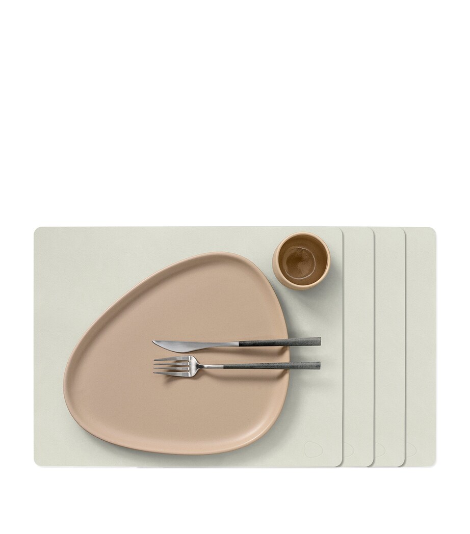 Large Nupo Square Placemats (Set of 4) LINEN Image 1
