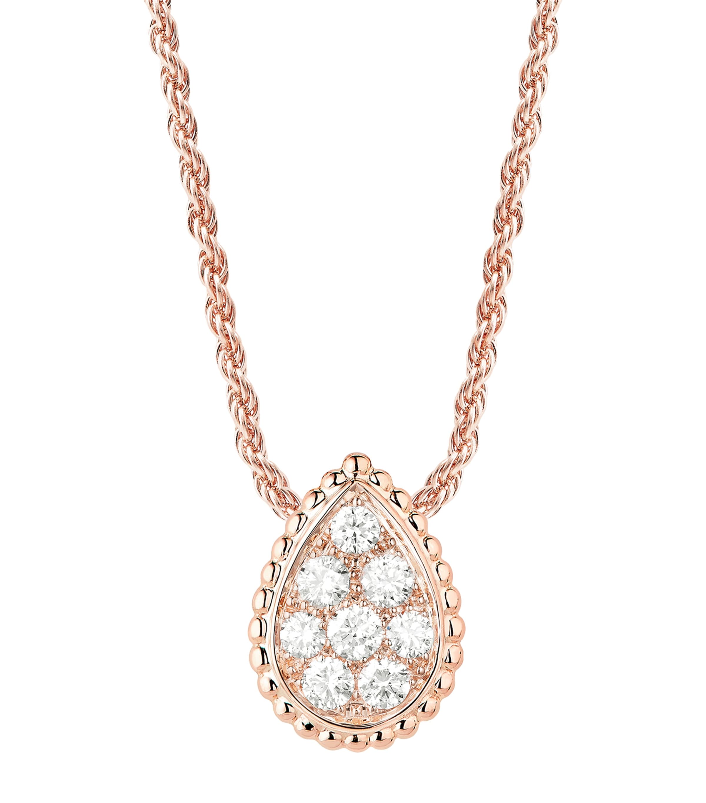 Rose Gold And Diamond Serpent Bohème Necklace MULTI Image 3