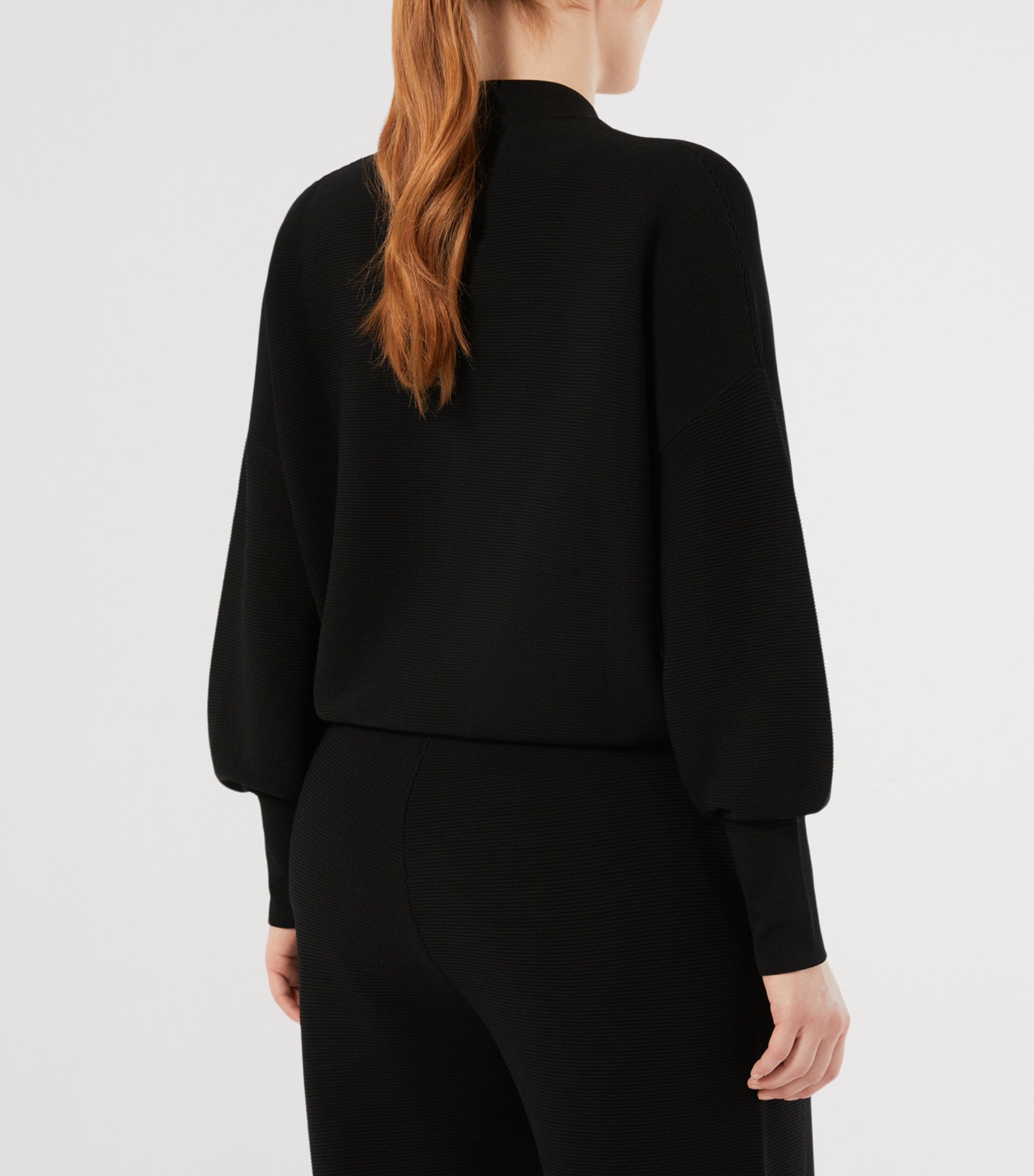 Marina Rinaldi Womens Zip-Up Cardigan Black Image 3
