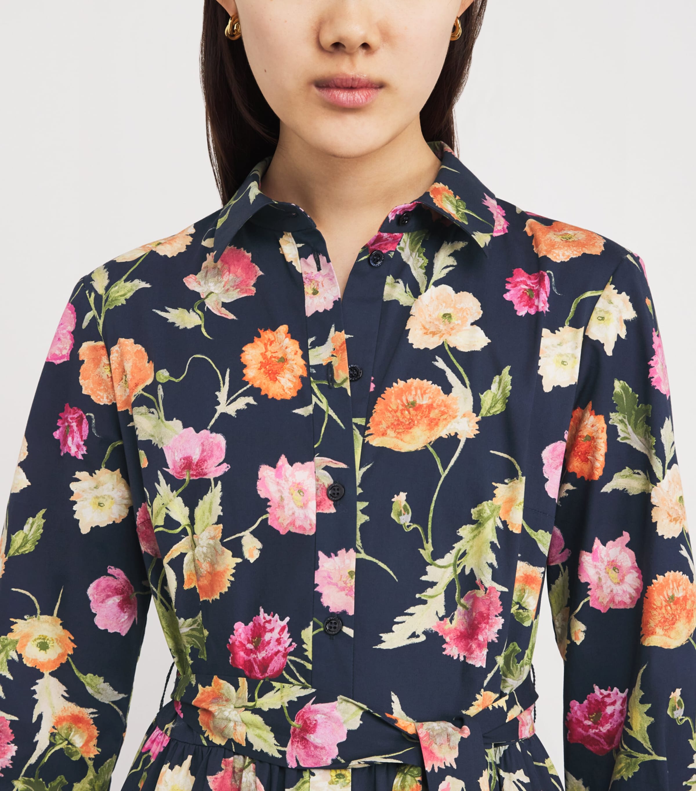 Poppy Print Shirt Dress 498 MIDNIGHT MULTI Image 4