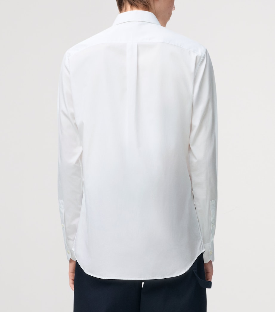 LOEWE Mens Poplin Anagram Shirt White Image 4