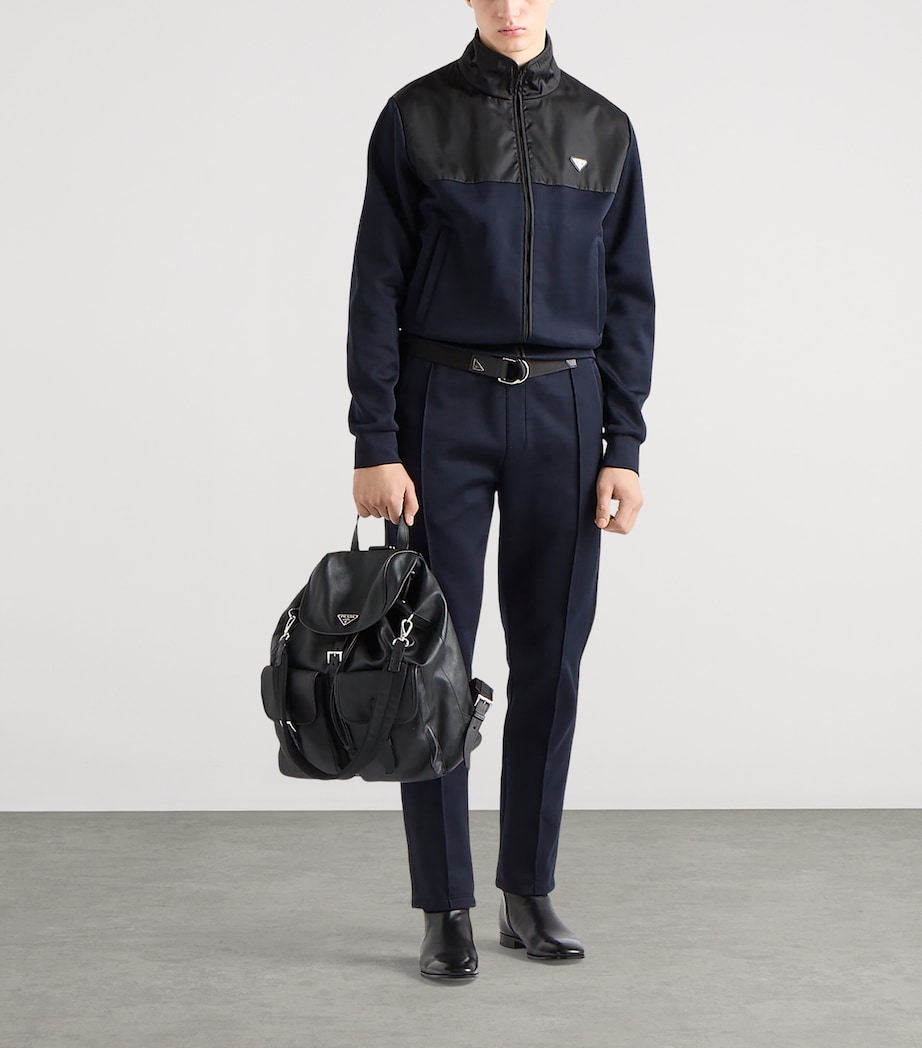 Prada Mens Cotton-Blend Re-Nylon Trousers Image 2