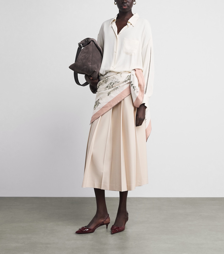 Colombo Cashmere-Silk Printed Scarf Image 3