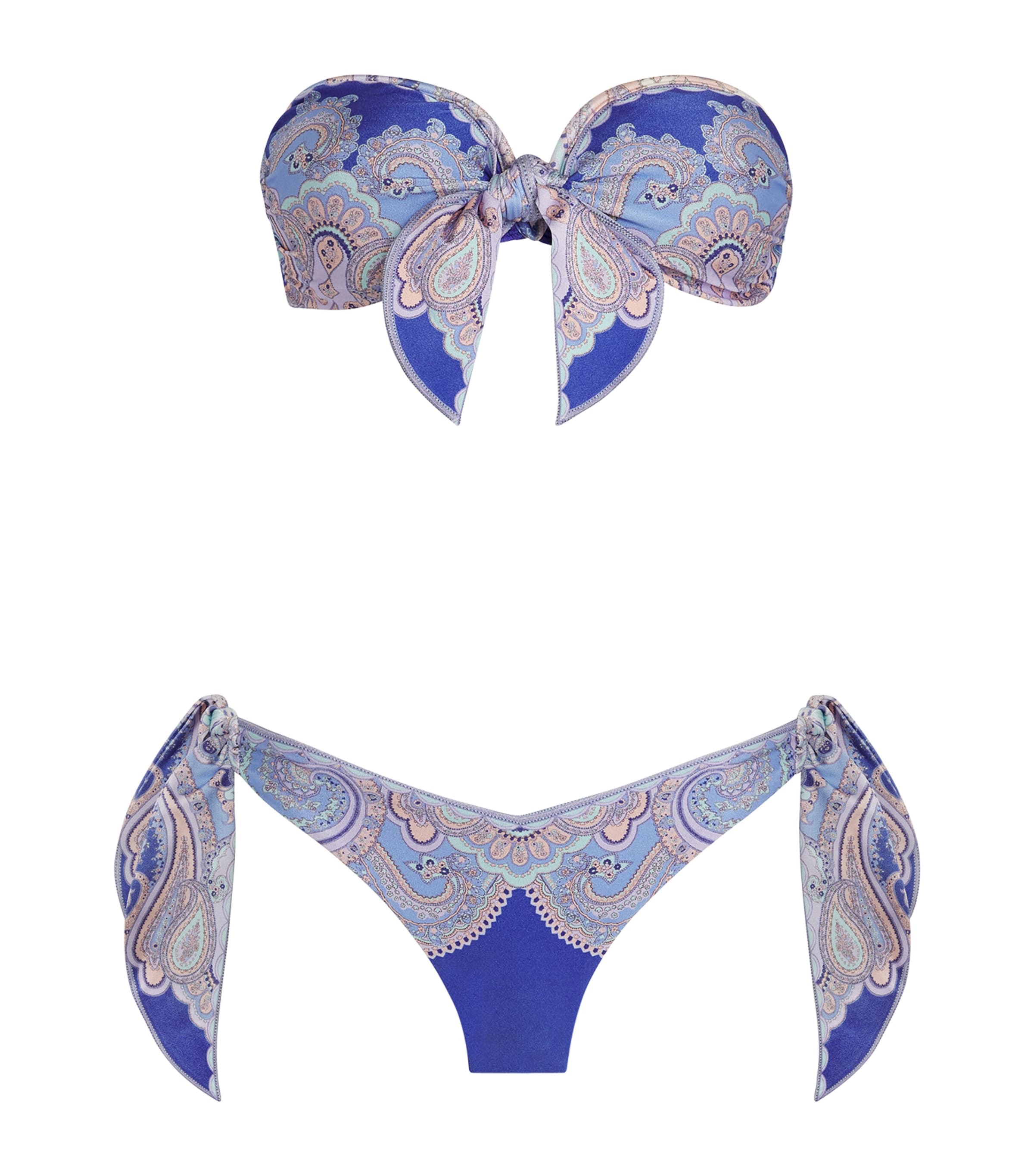 ZIMMERMANN BANDEAU SCARF-TIE MAXINE BIKINI