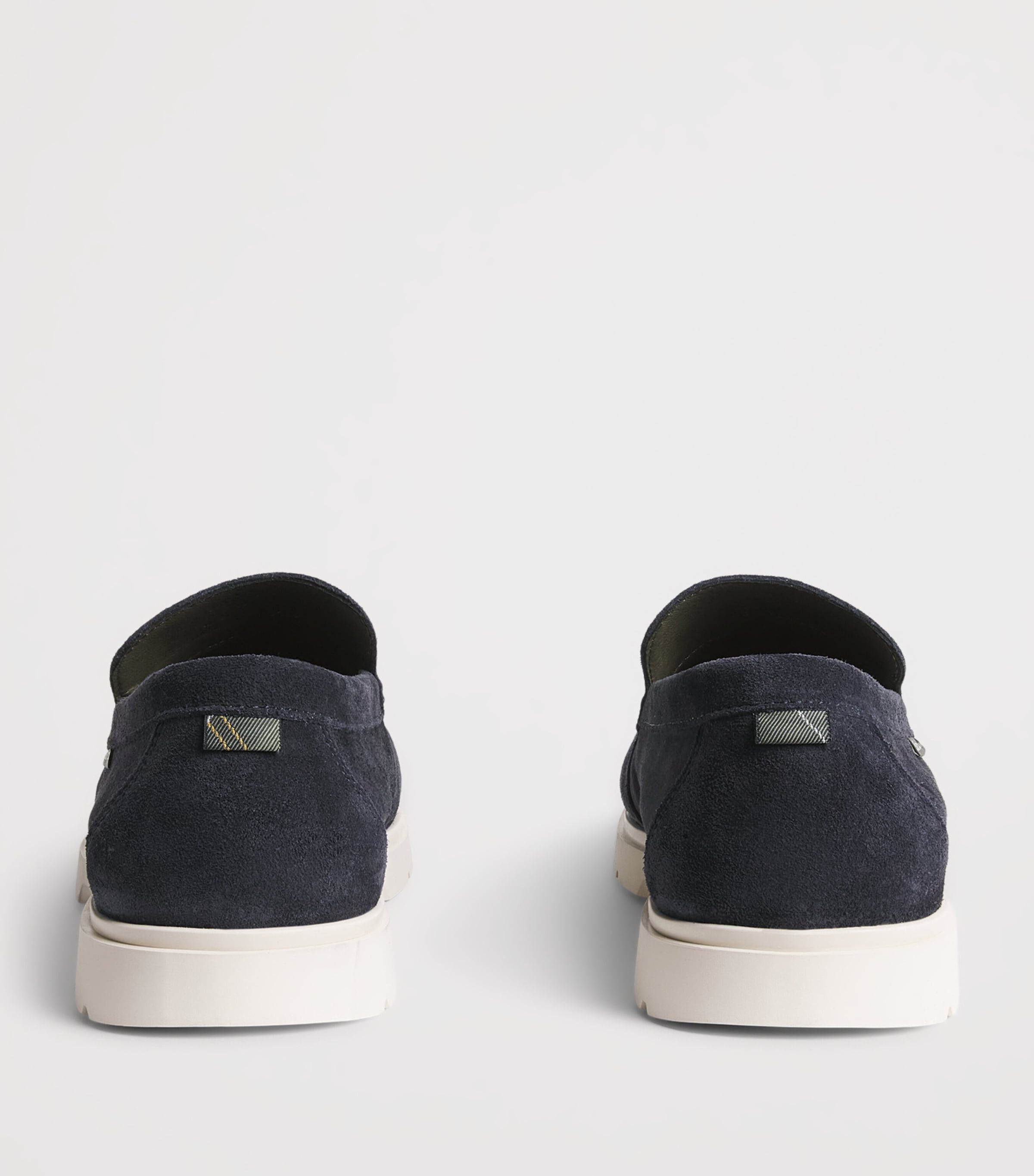 Barbour Suede Carty Loafers Navy Image 5