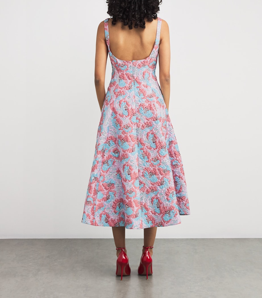 Jacquard Ceramica Beaux Midi Dress CERAMICA JQ Image 3