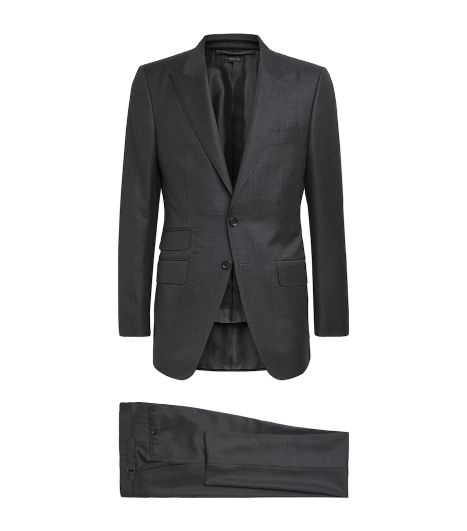 TOM FORD Mens Wool Check O’Connor 2-Piece Suit Taz Image 1