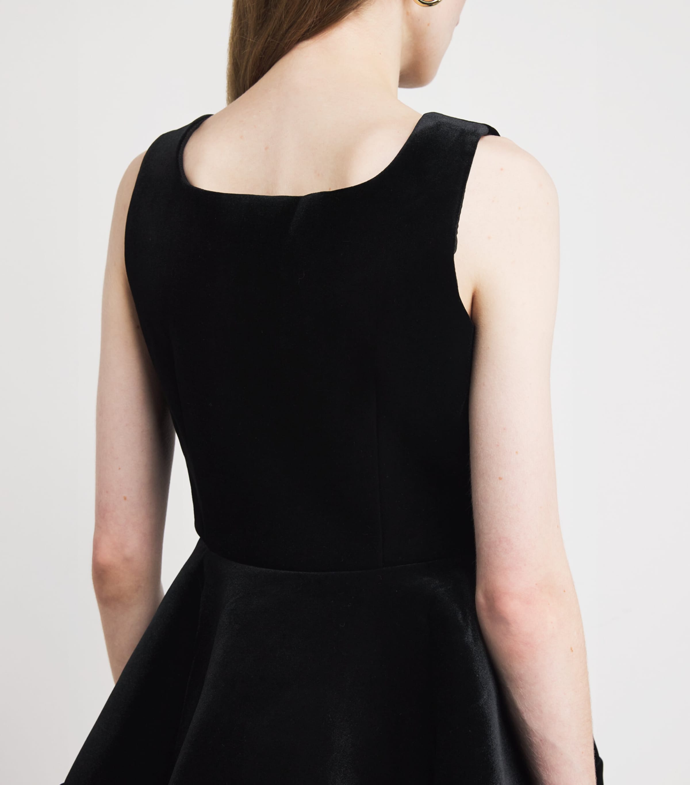 Velvet Mini Dress BLACK Image 4