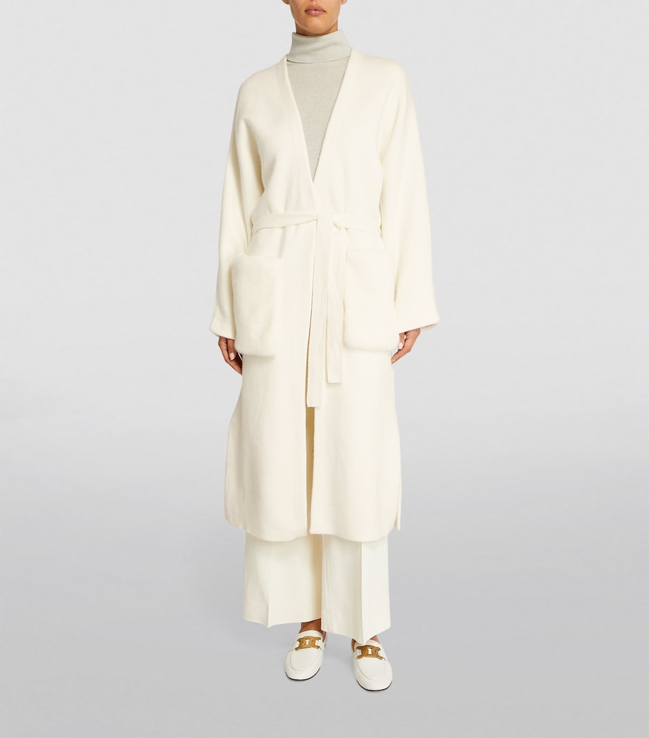 Mink-Pocket Wrap-Around Coat C11 Image 3