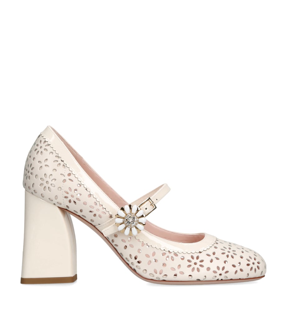 Leather New Tres Viv Mary Jane Pumps 85 - Image 1