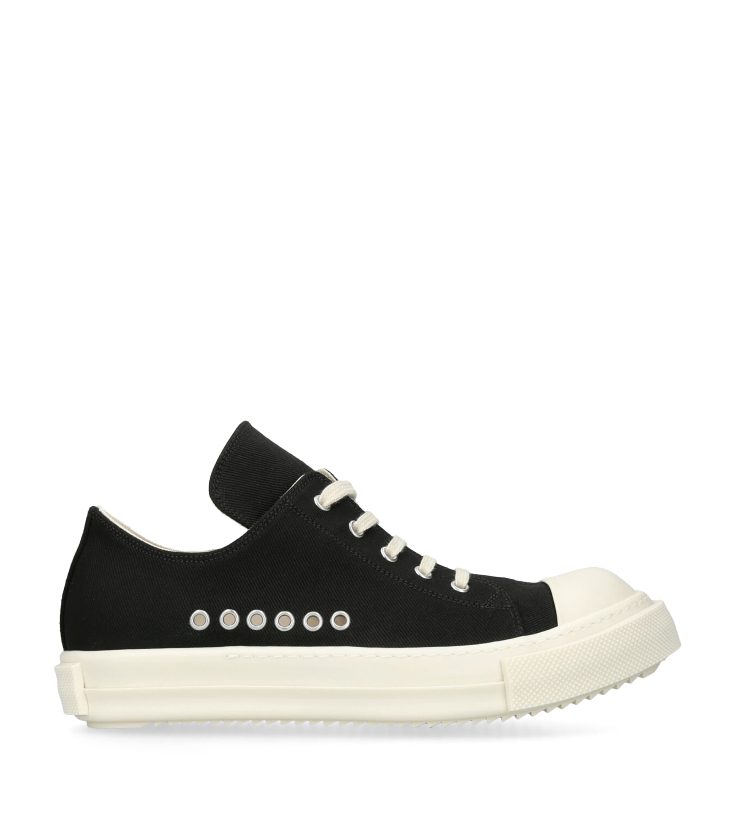 Rick Owens DRKSHDW Canvas Eyelet DRKSHDW Low-Top Sneakers Black Image 1