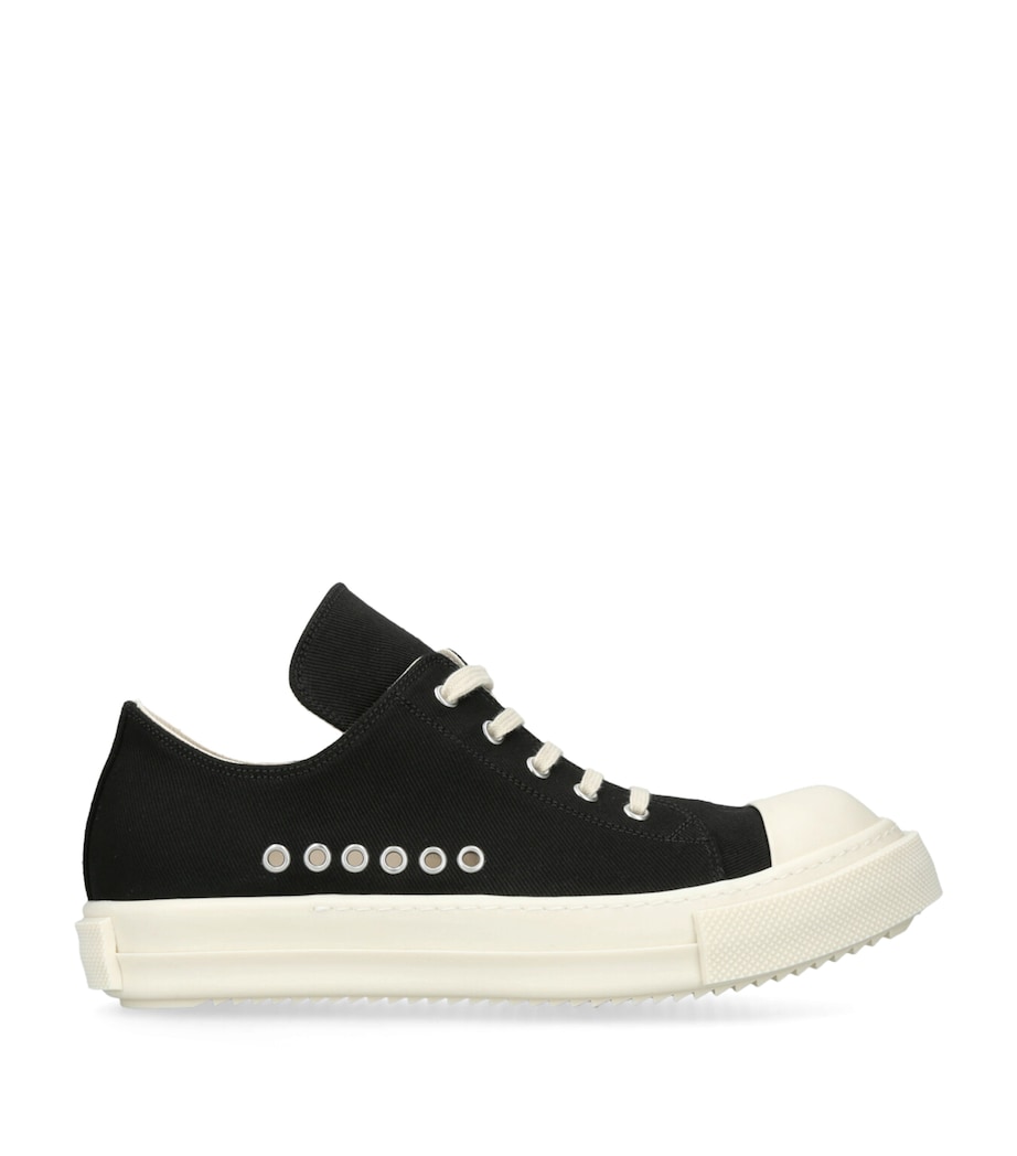 Rick Owens DRKSHDW Canvas Eyelet DRKSHDW Low-Top Sneakers Black Image 1