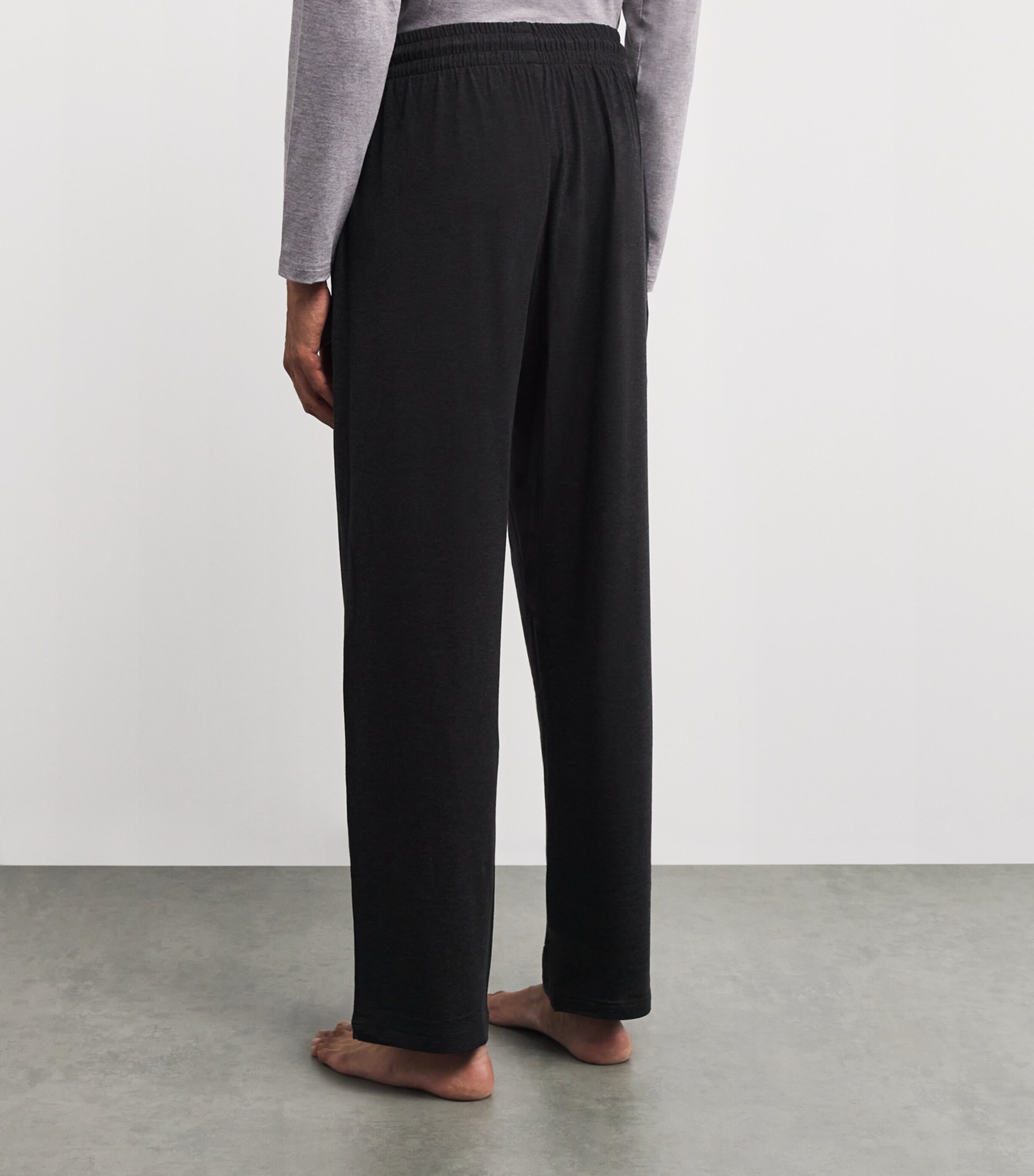 Zimmerli Mens Soft Lounge Trousers Dgrey Melange Image 4