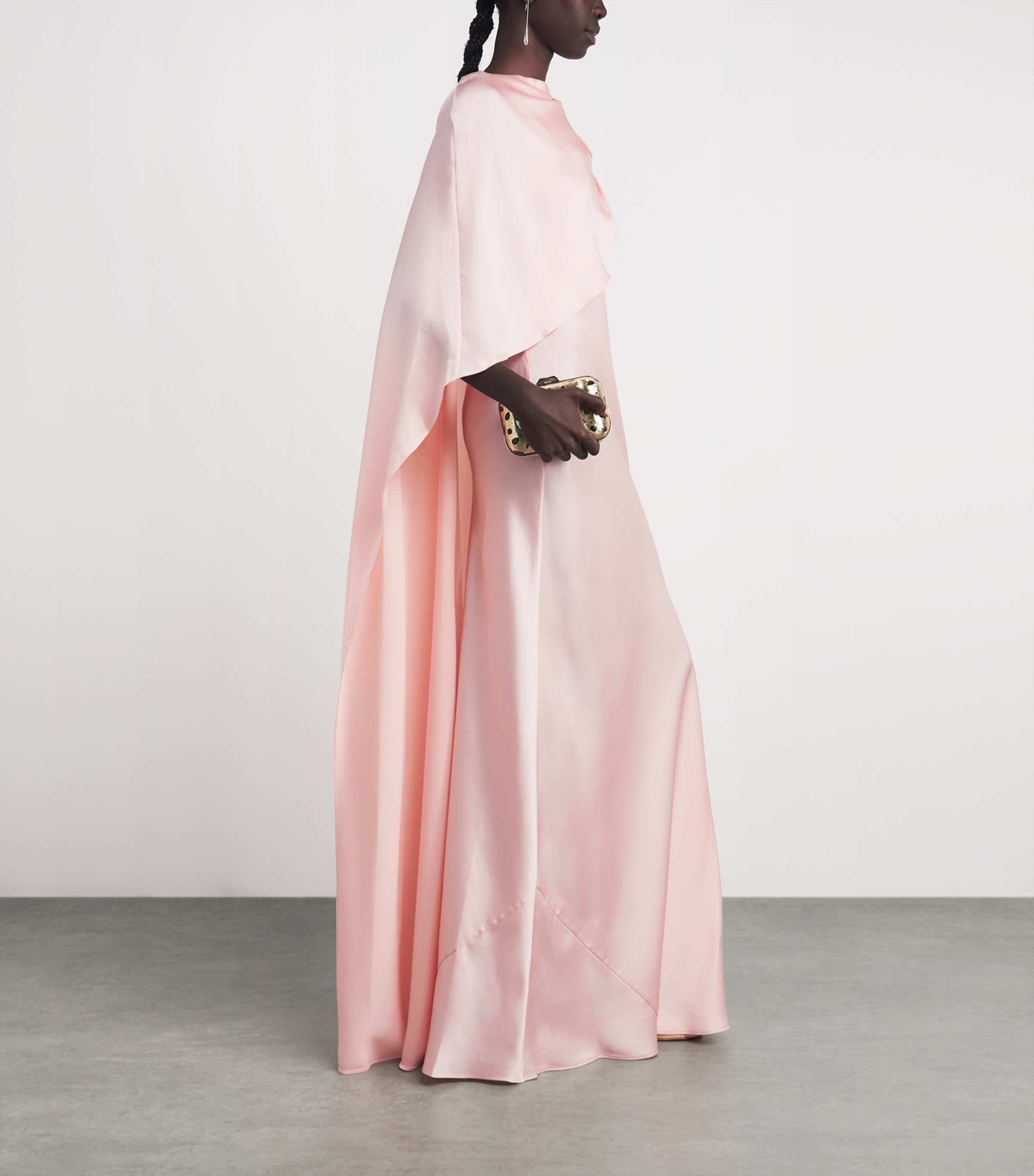 Simkhai Womens Cape Izel Gown Bubblegum Image 2