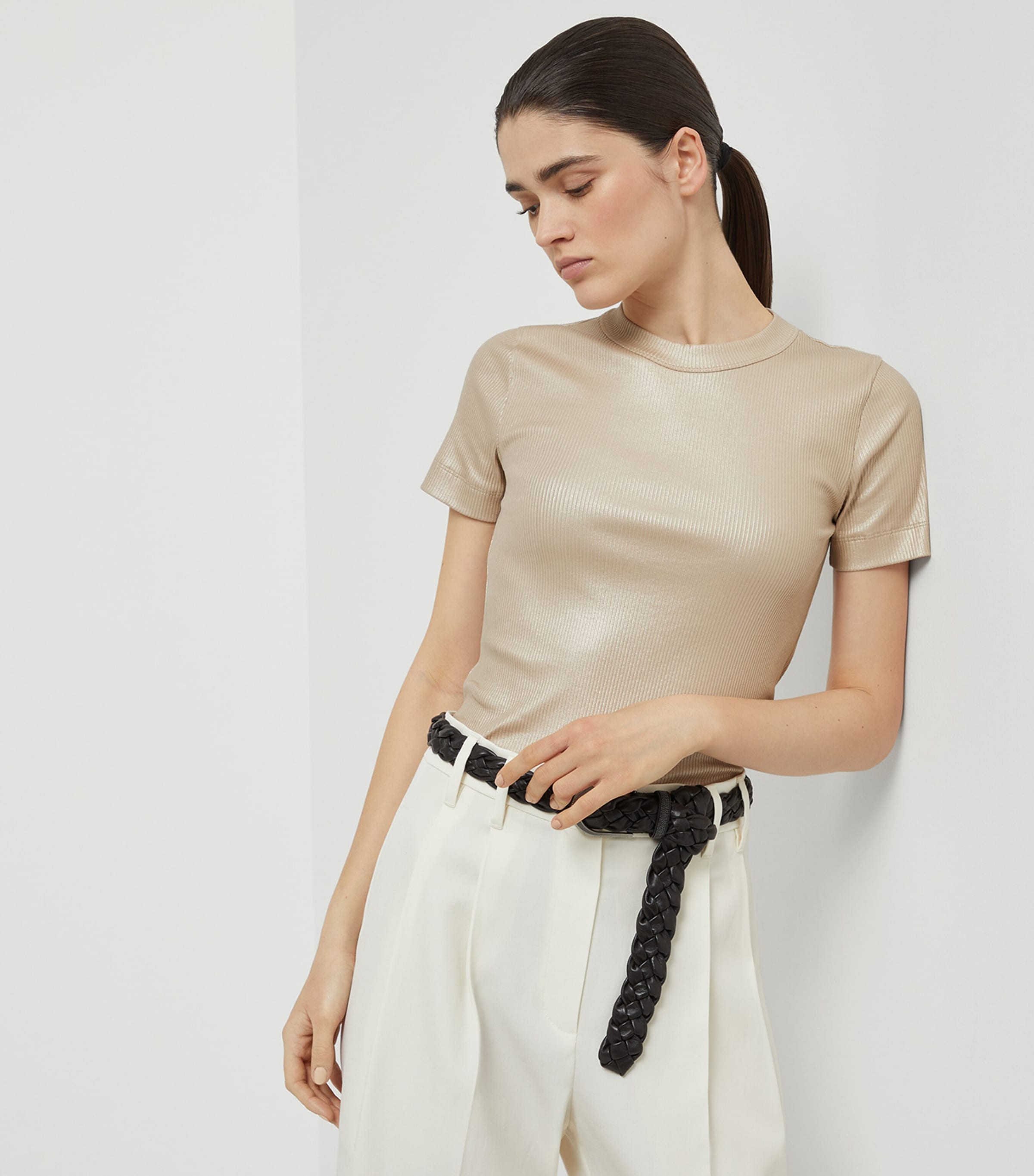 Stretch-Cotton Monili T-Shirt C002 Image 5