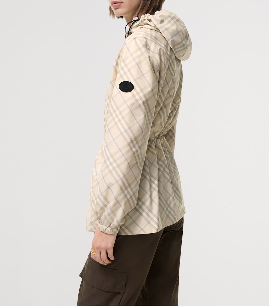 Burberry Womens Check Whitstable Jacket Sesame Beige Ip Chk Image 3