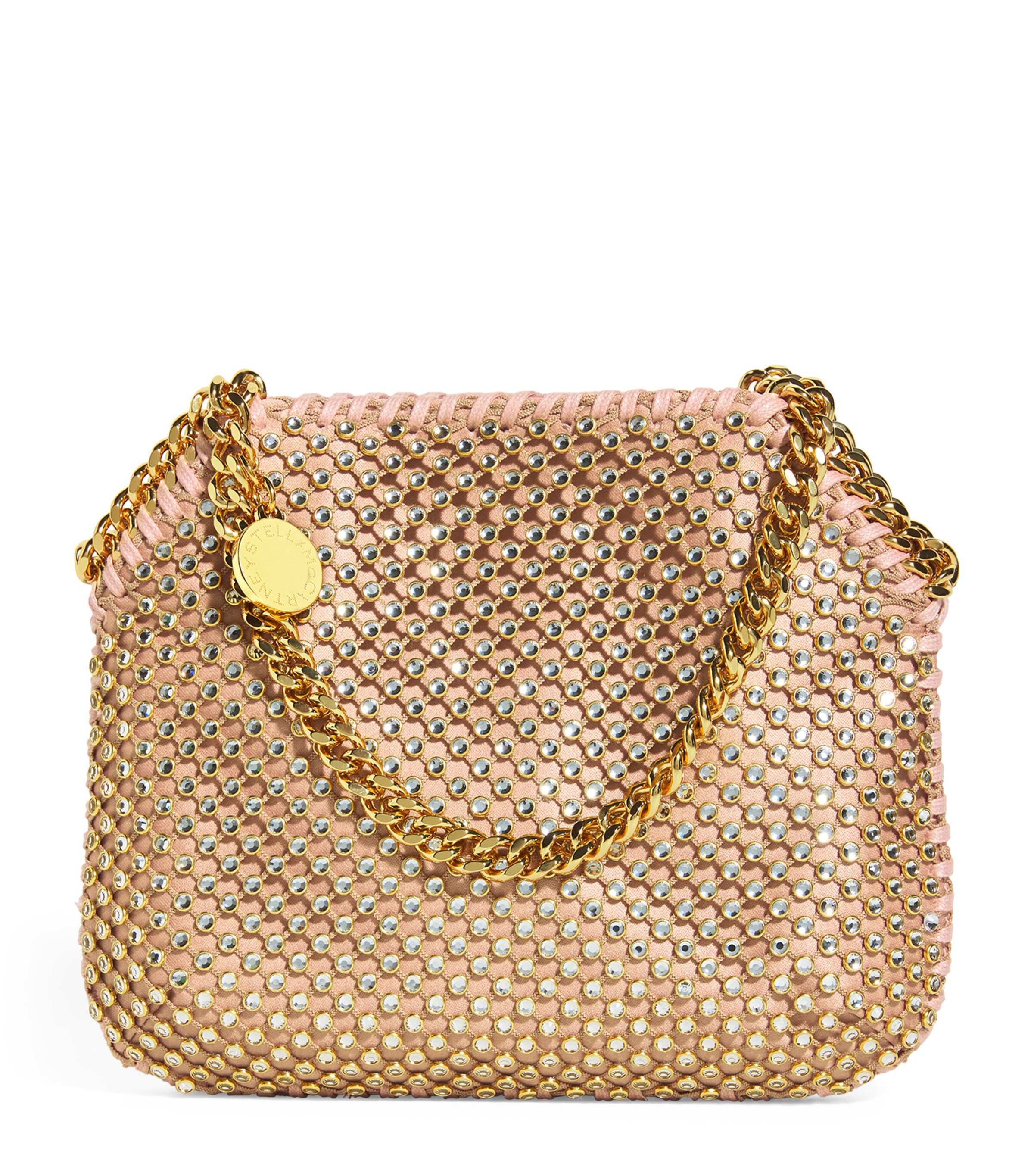 Stella McCartney Pink Rose Collection Mini Falabella Top-Handle