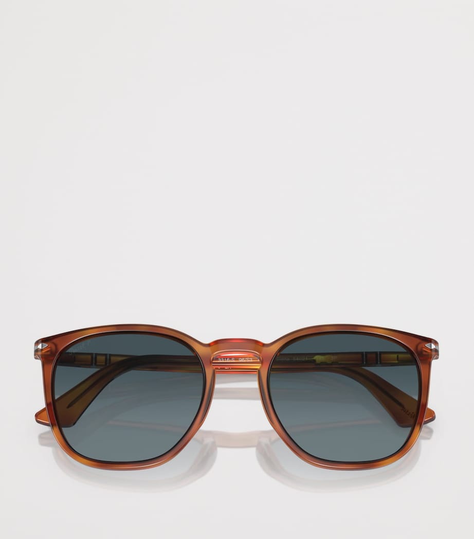 Persol Acetate Round Sunglasses Brown Image 5