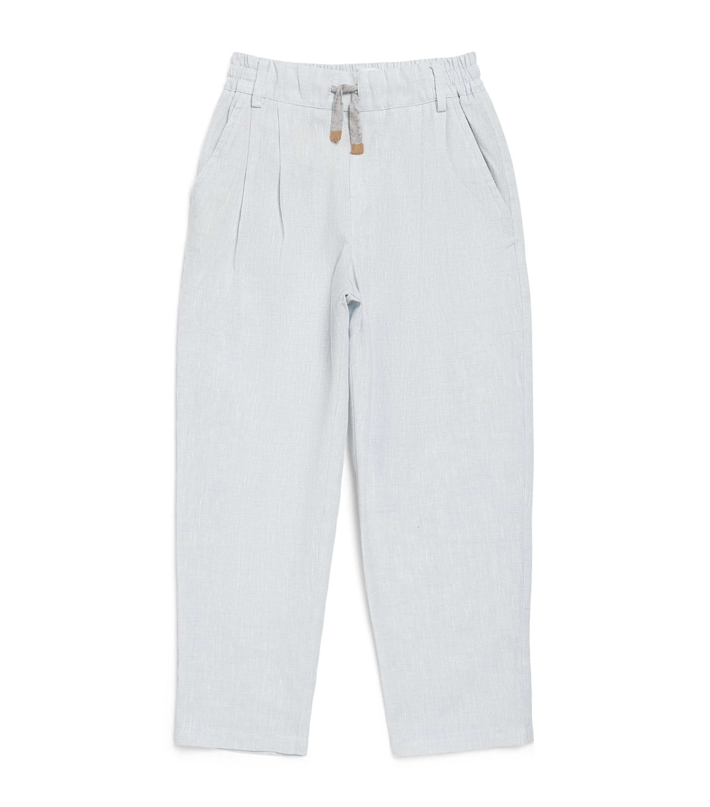 Eleventy Kids Linen-Blend Tailored Trousers (4-16 Years) Image 1