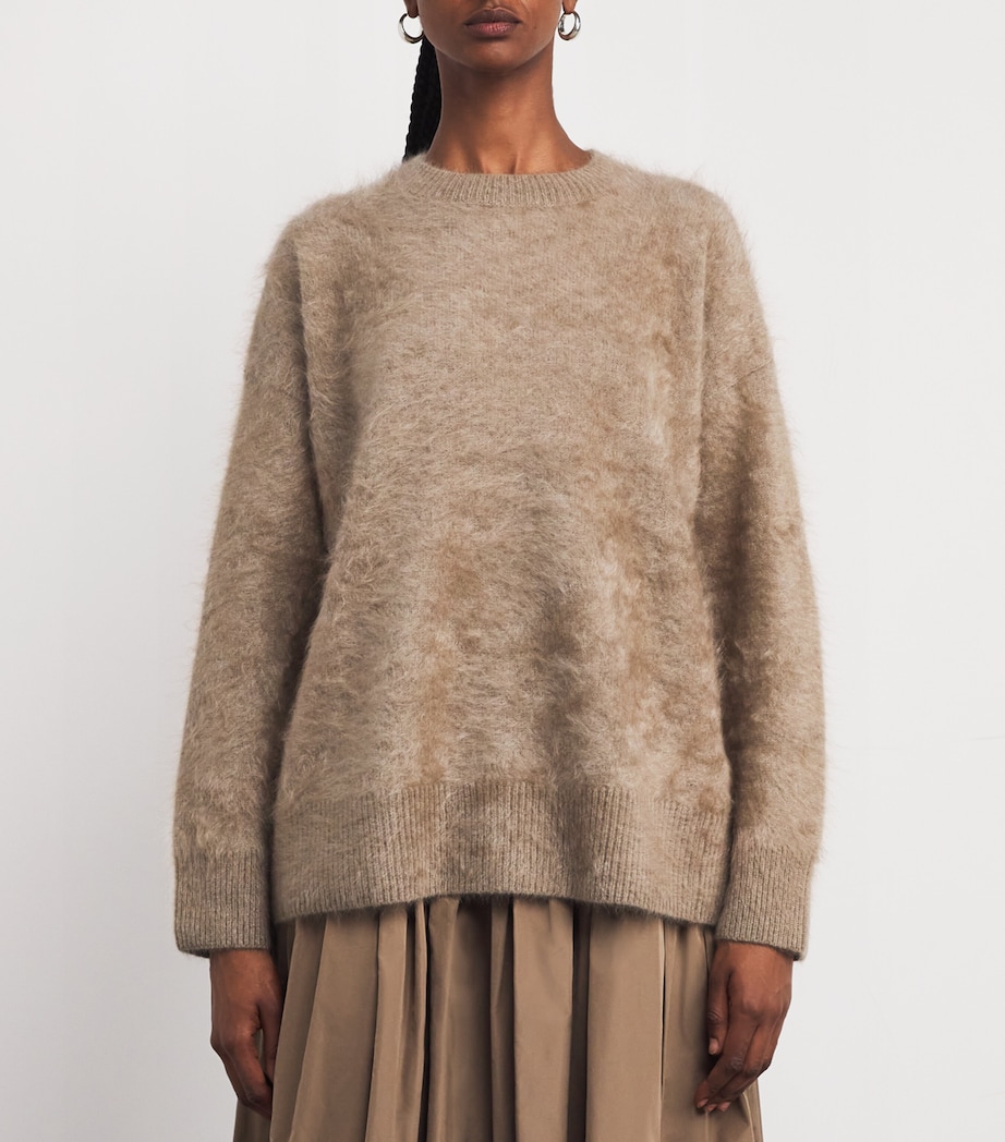 Cashmere Brushed Sweater BEIGE Image 3